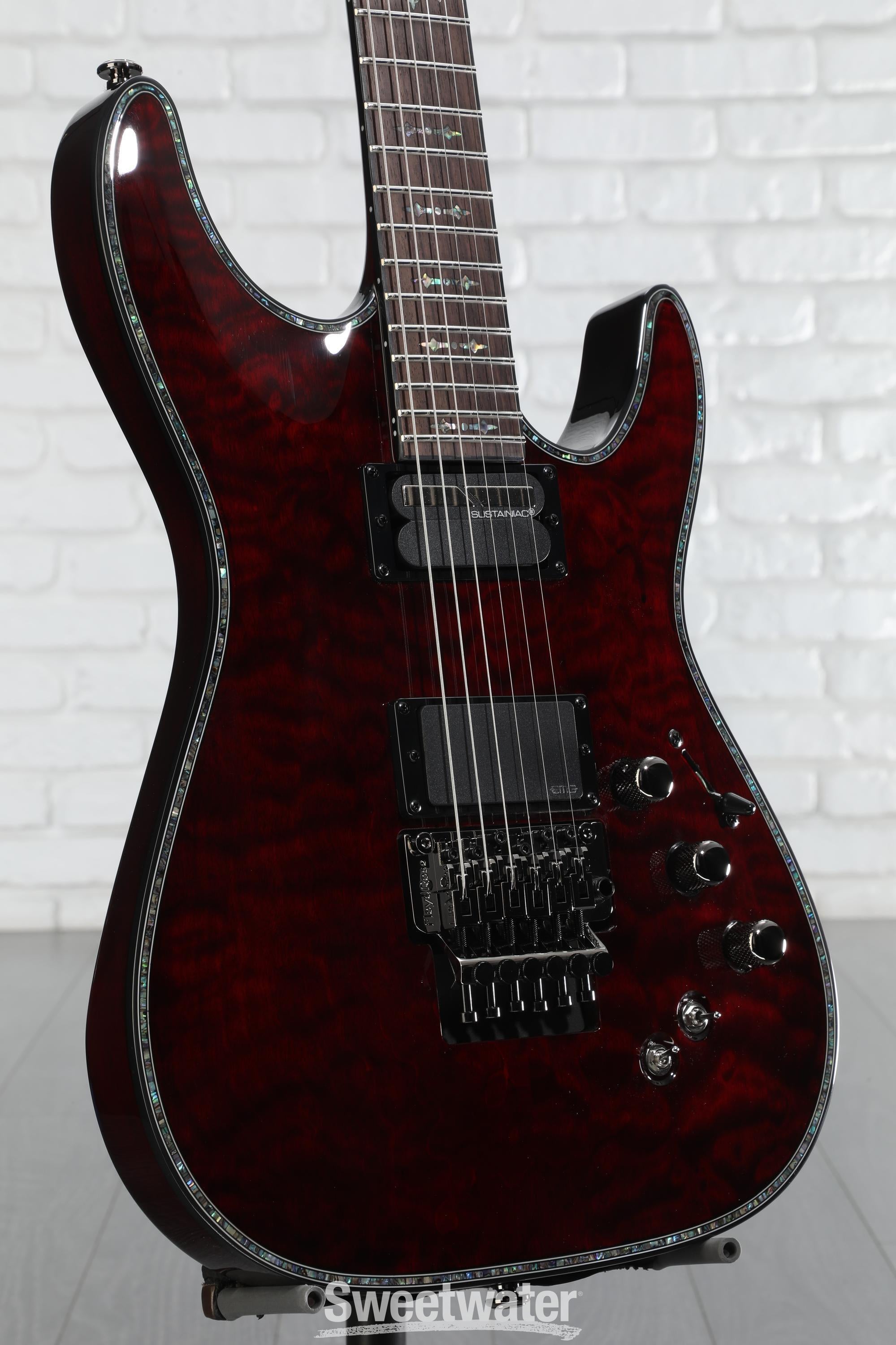 Schecter Hellraiser C-1 FR-S Electric Guitar - Black Cherry