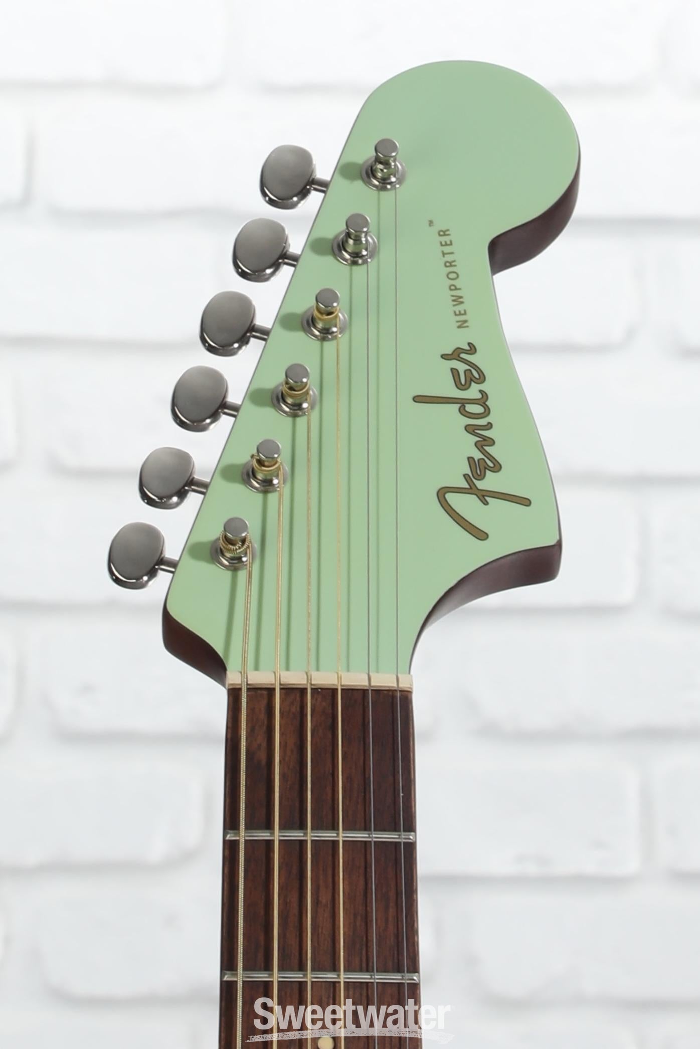 Fender Newporter Player Acoustic-electric Guitar - Surf Green