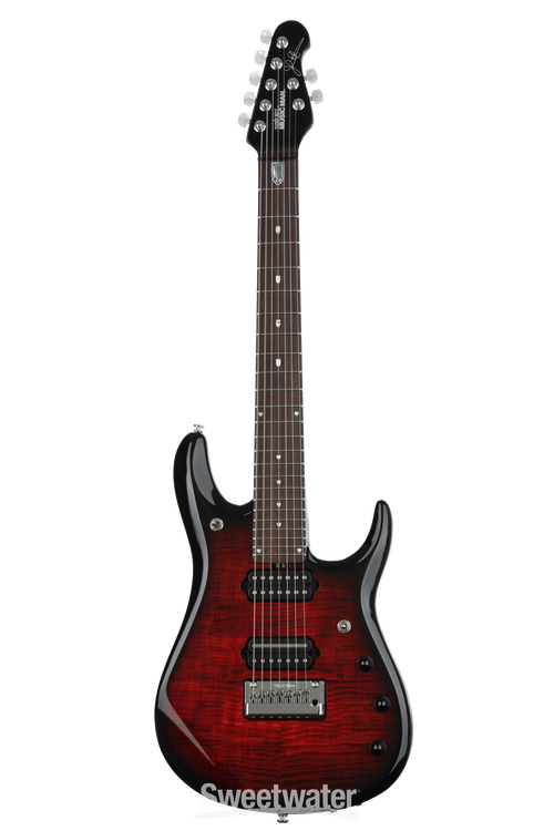 Ernie Ball Music Man BFR John Petrucci 7 - Ruby Flame | Sweetwater