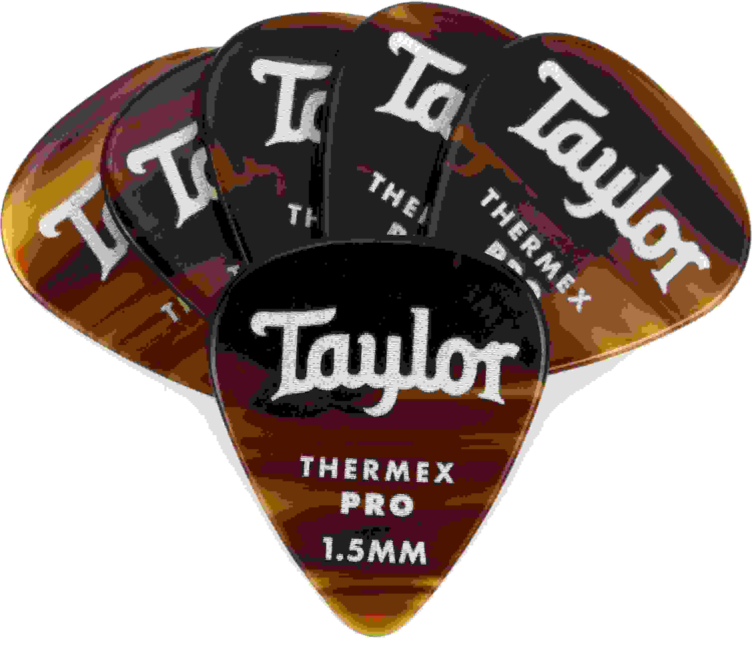 Taylor Premium Darktone 351 Thermex Pro Guitar Picks 6-pack - Tortoise Shell 1.50mm