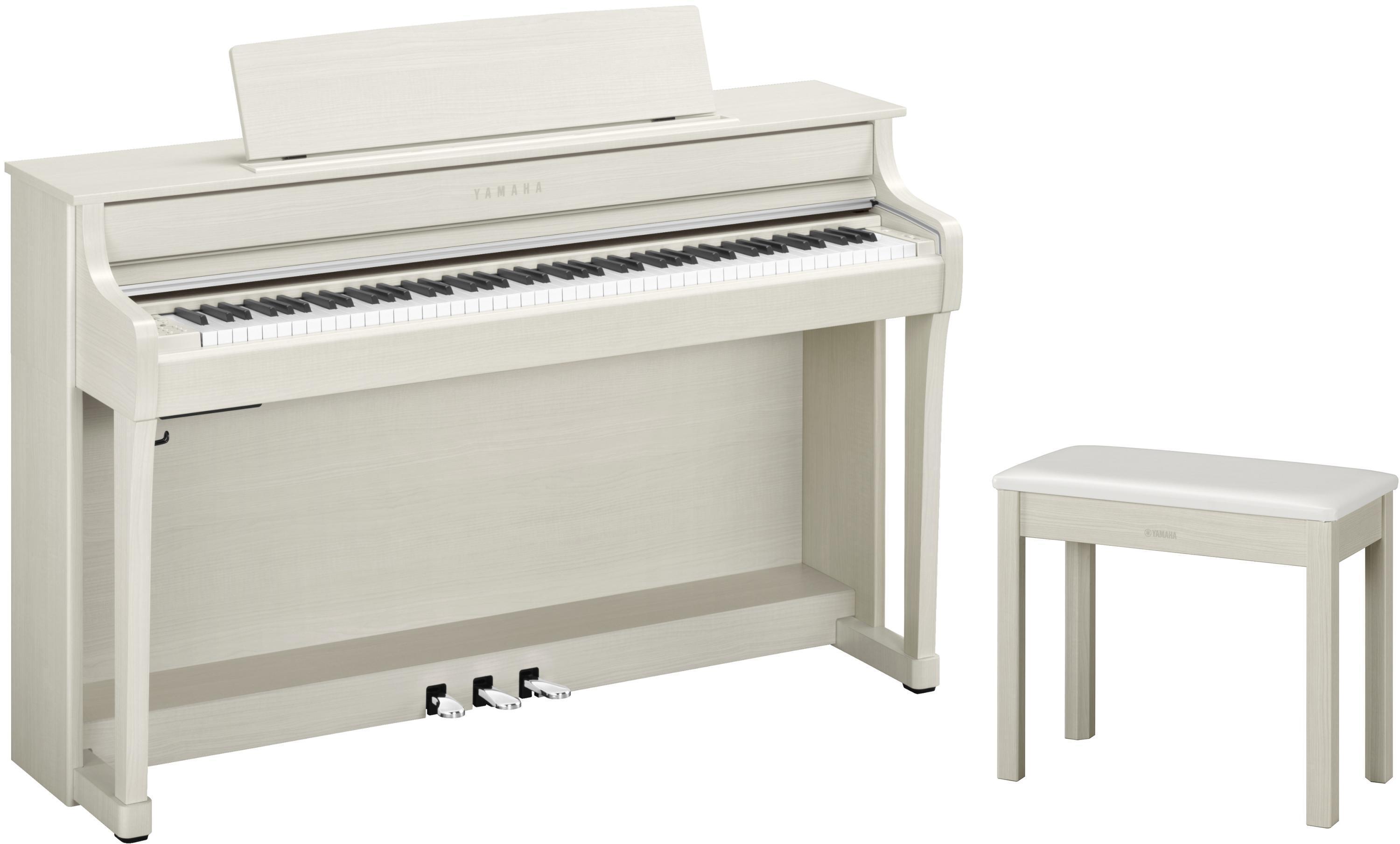 Yamaha Clavinova CLP-845 Console Digital Piano with Bench - White Birch