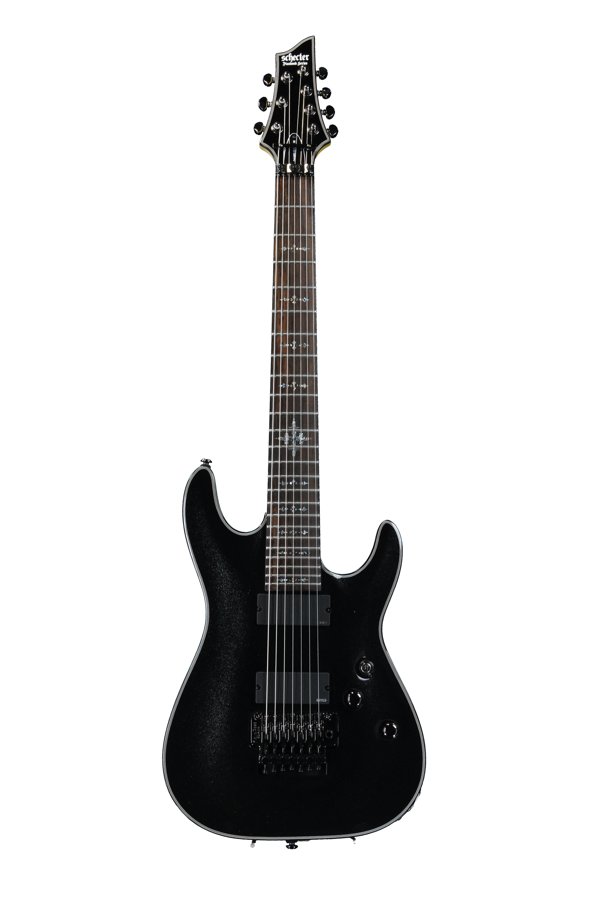 Schecter Damien Elite-7fr - Metallic Black 