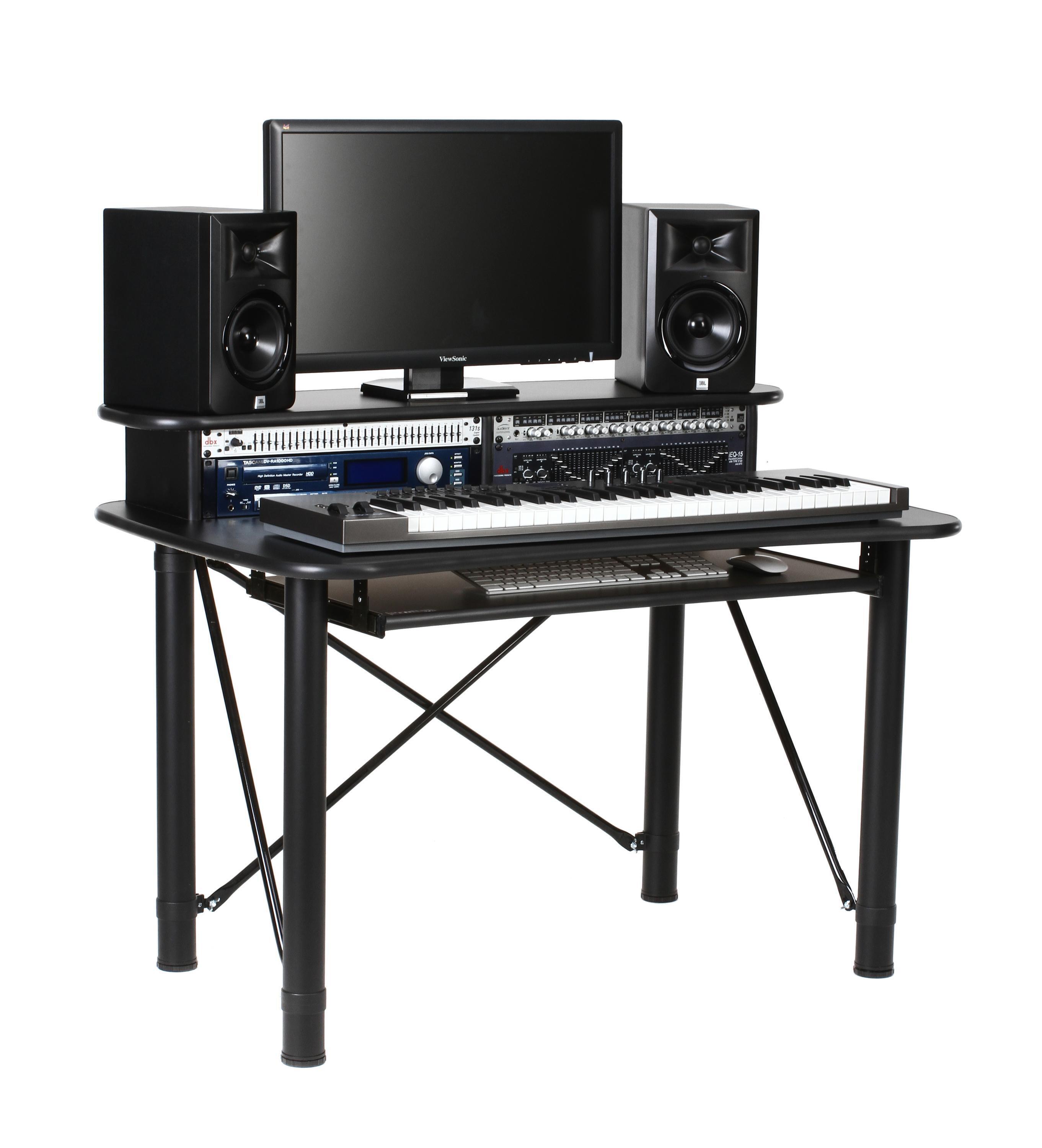 RAB Audio ProRak 48 Music Production Desk - Black | Sweetwater