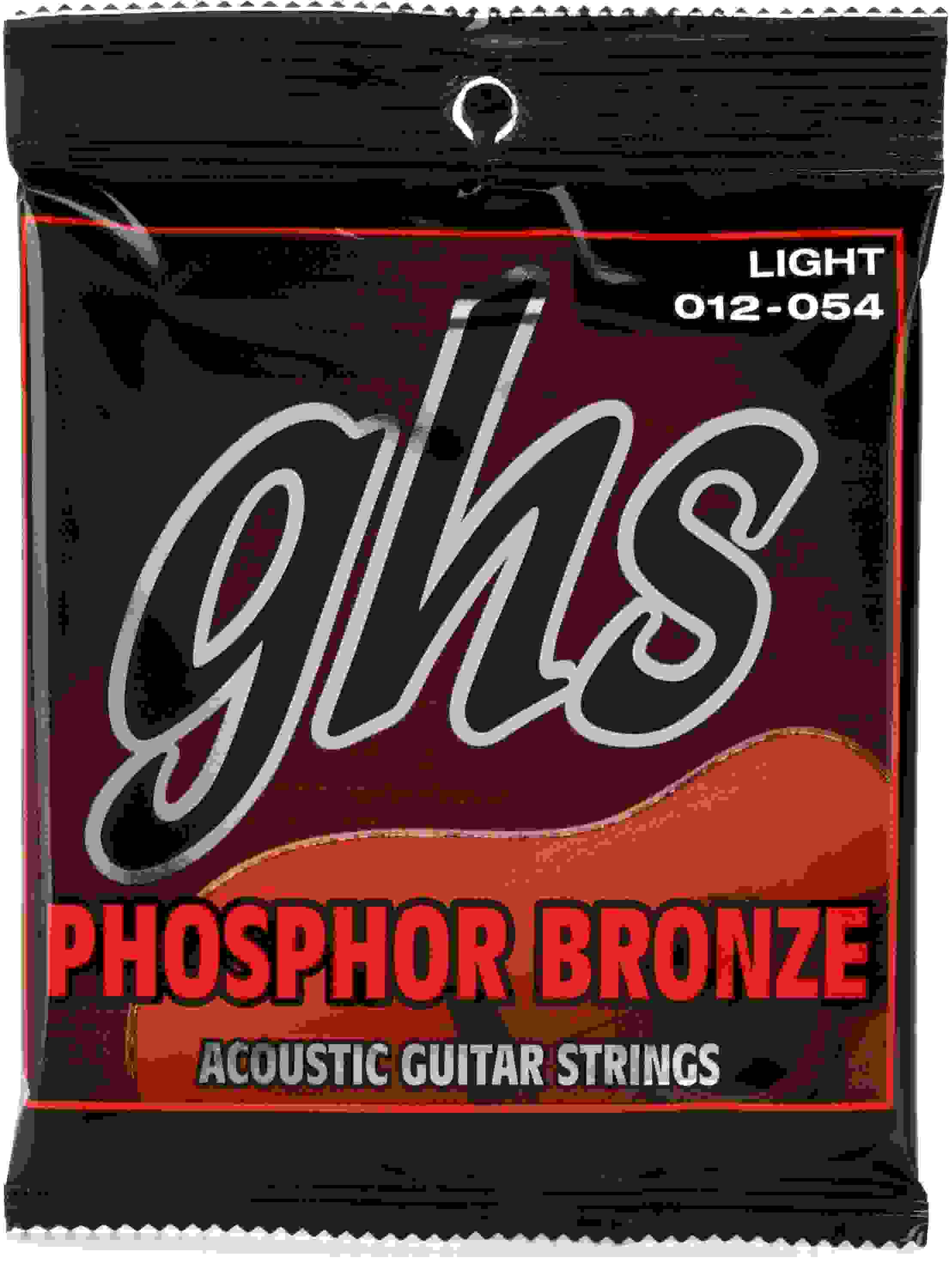 GHS S325 Phosphor Bronze Acoustic Guitar Strings - .012-.054 Light