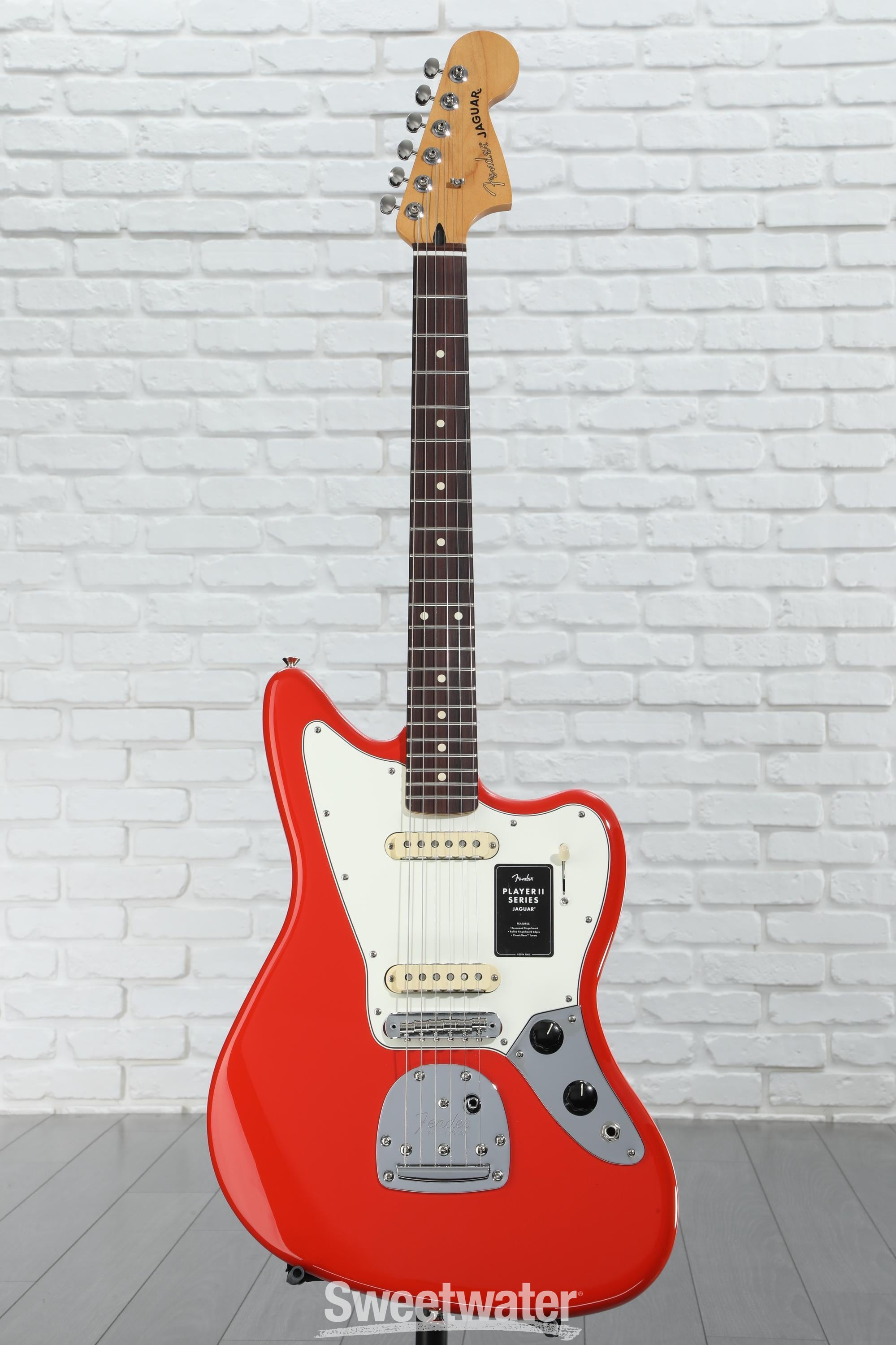 Fender Player II Jaguar Electric Guitar - Coral Red | Sweetwater