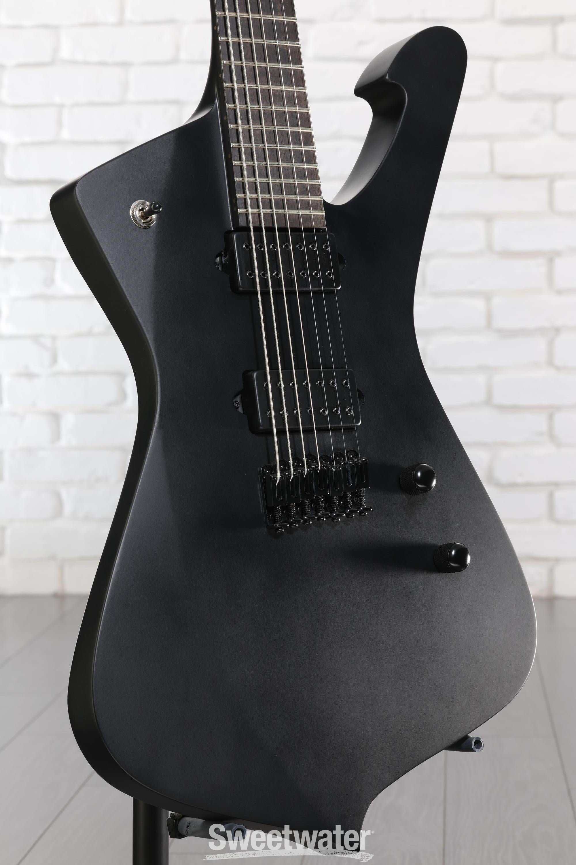 Photo of Ibanez Iron Label Iceman 7-string - Black Flat