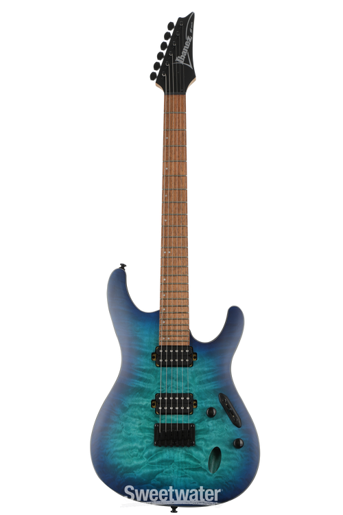 Ibanez S621QM - Sapphire Blue Flat | Sweetwater Ibanez S621QM - Sapphire Blue Flat | Sweetwater