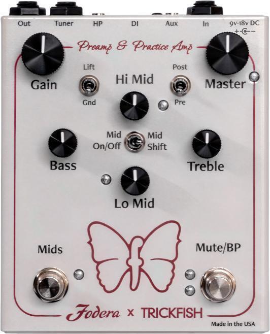 Fodera x Trickfish Preamp & Practice Amp Bass Pedal | Sweetwater