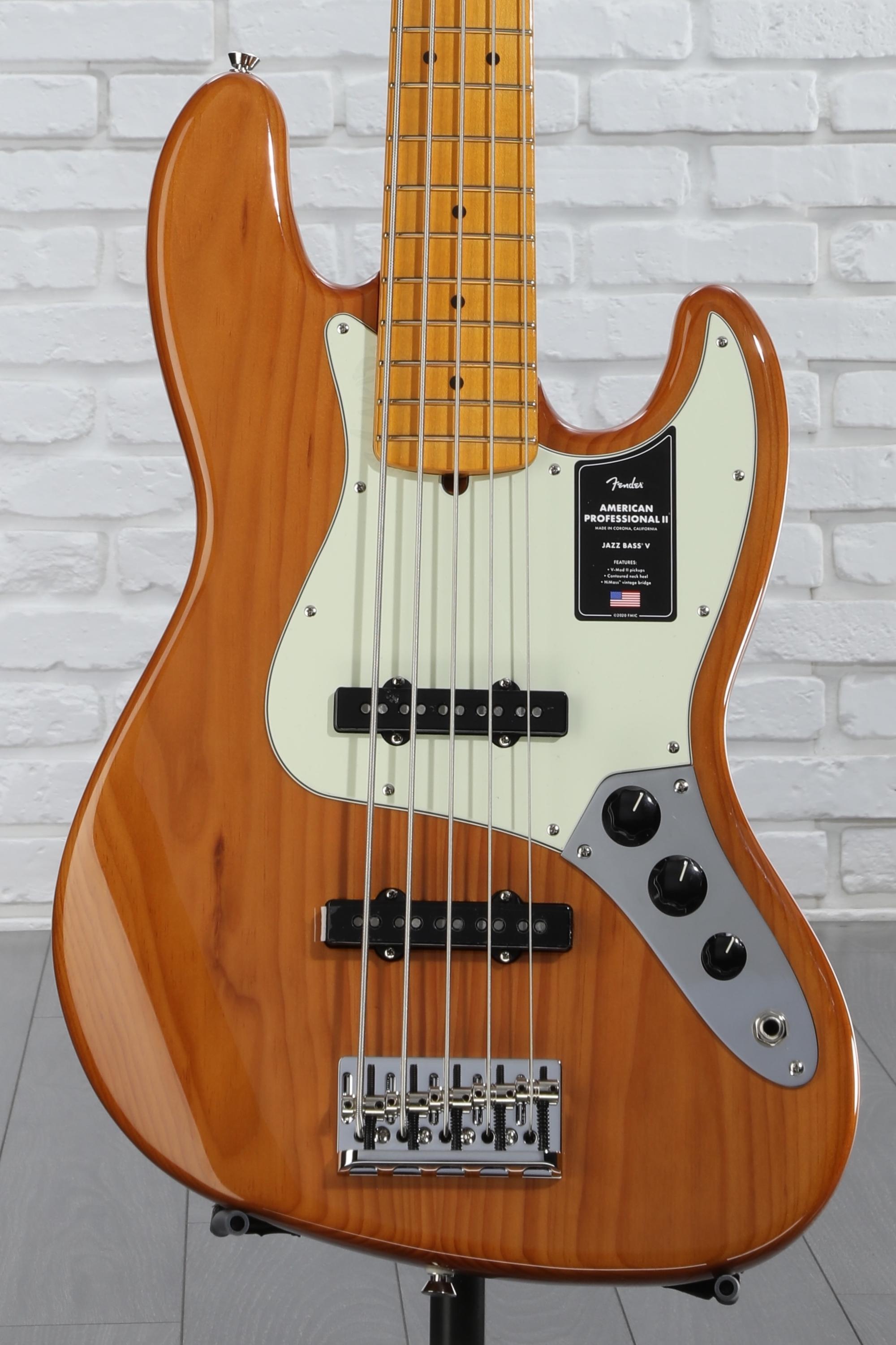 Fender American Professional II Jazz Bass V - Roasted Pine, Maple