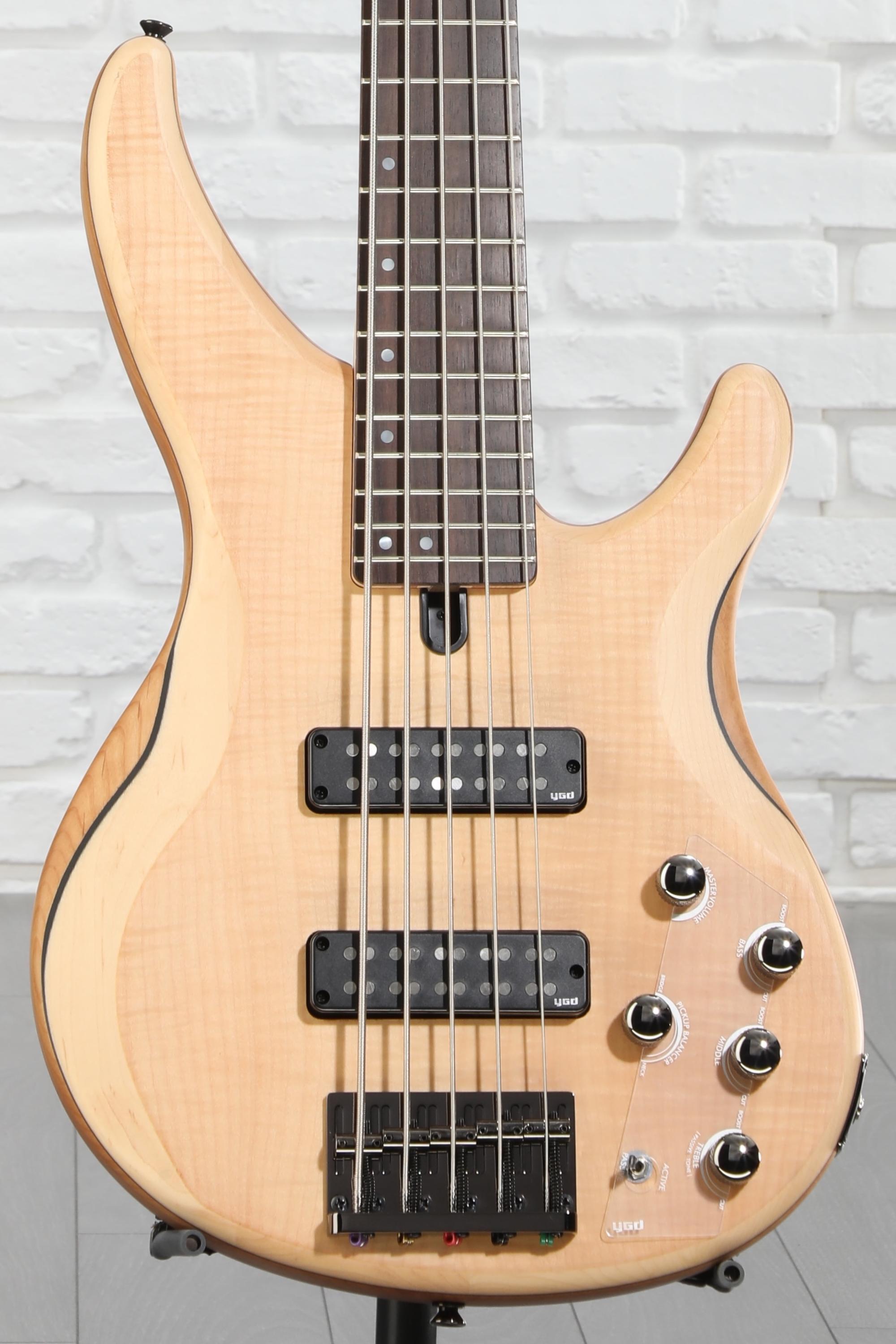 Yamaha TRBX605FM 5-string Bass Guitar - Natural Satin | Sweetwater