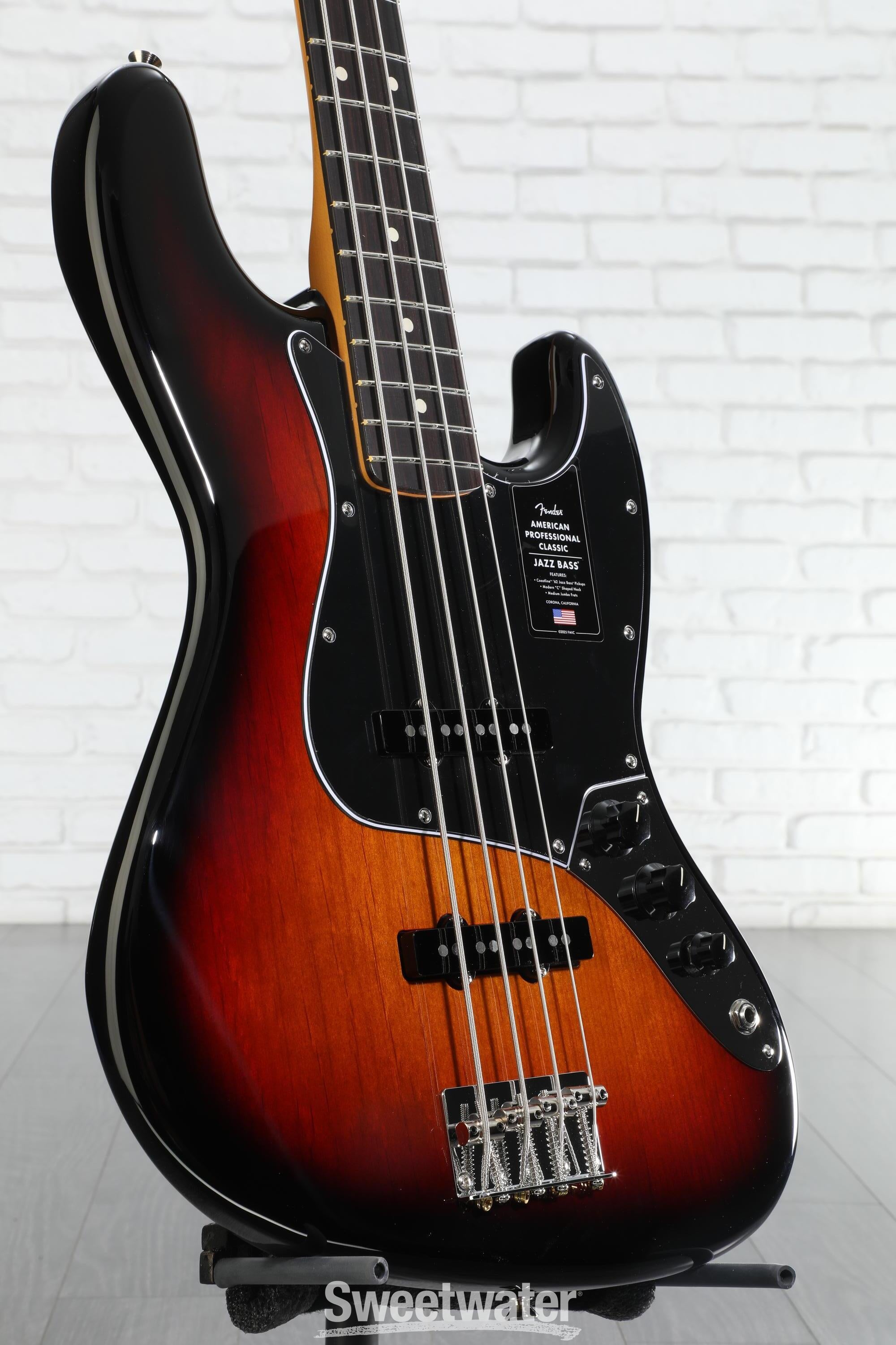 Fender American Professional Classic Jazz Bass - 3-Color Sunburst