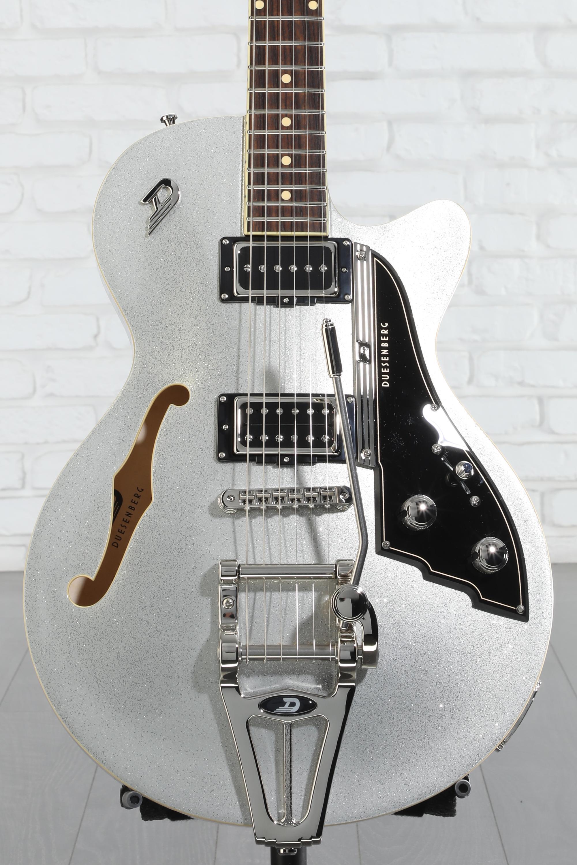 Duesenberg Starplayer TV Semi-hollowbody Electric Guitar - Silver