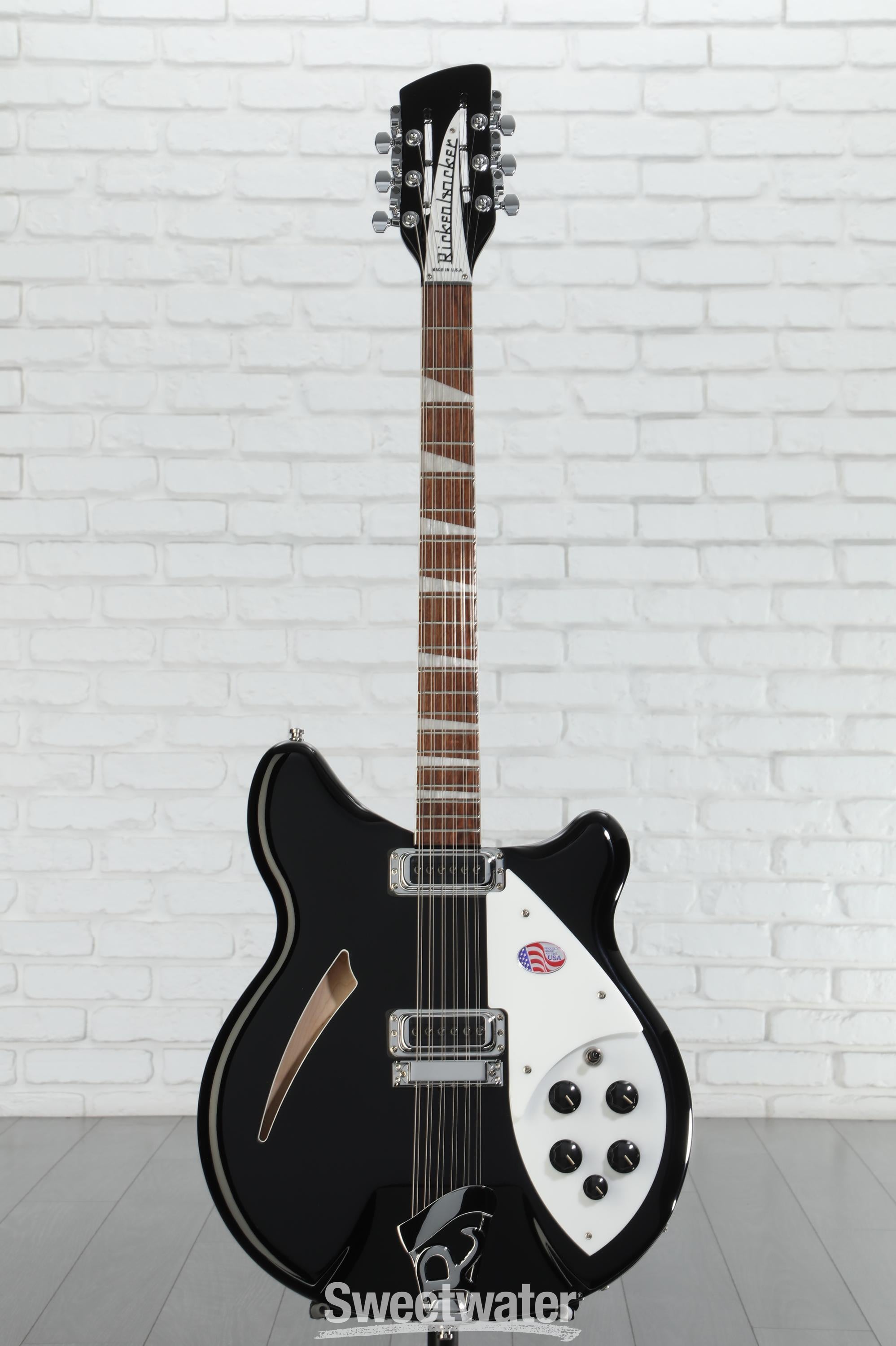 Rickenbacker 360/12 12-string Electric Guitar - Jetglo | Sweetwater