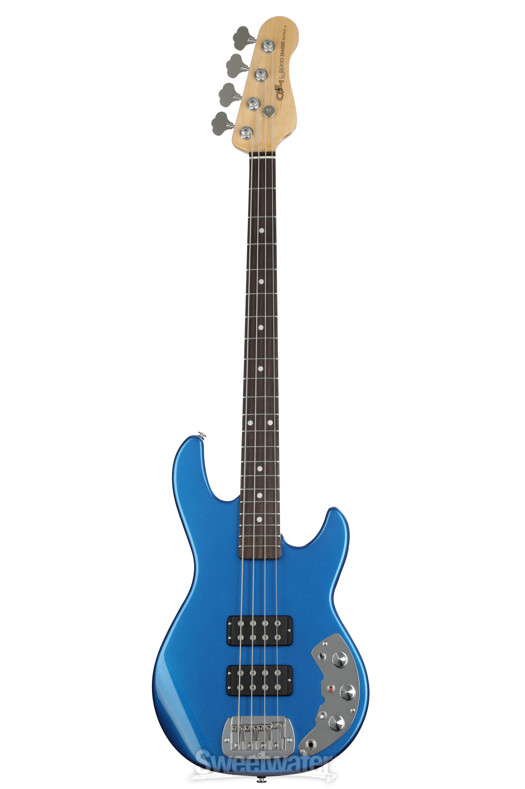 G&L CLF Research L-2000 Bass Guitar - Blue Metallic