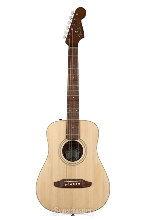 Fender Redondo Mini Acoustic Guitar - Natural | Sweetwater Fender Redondo Mini Acoustic Guitar - Natural | Sweetwater