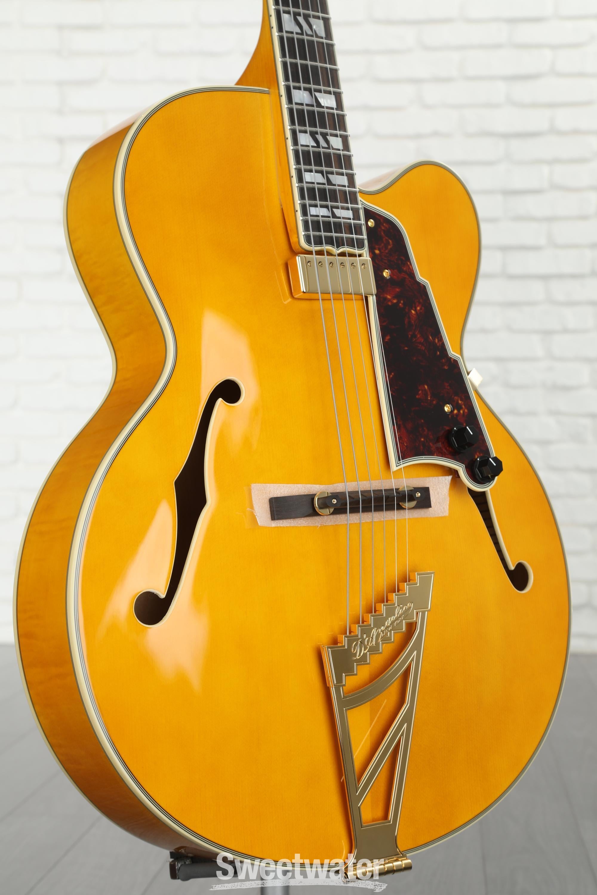 D'Angelico Excel EXL-1 Hollowbody Electric Guitar - Amber