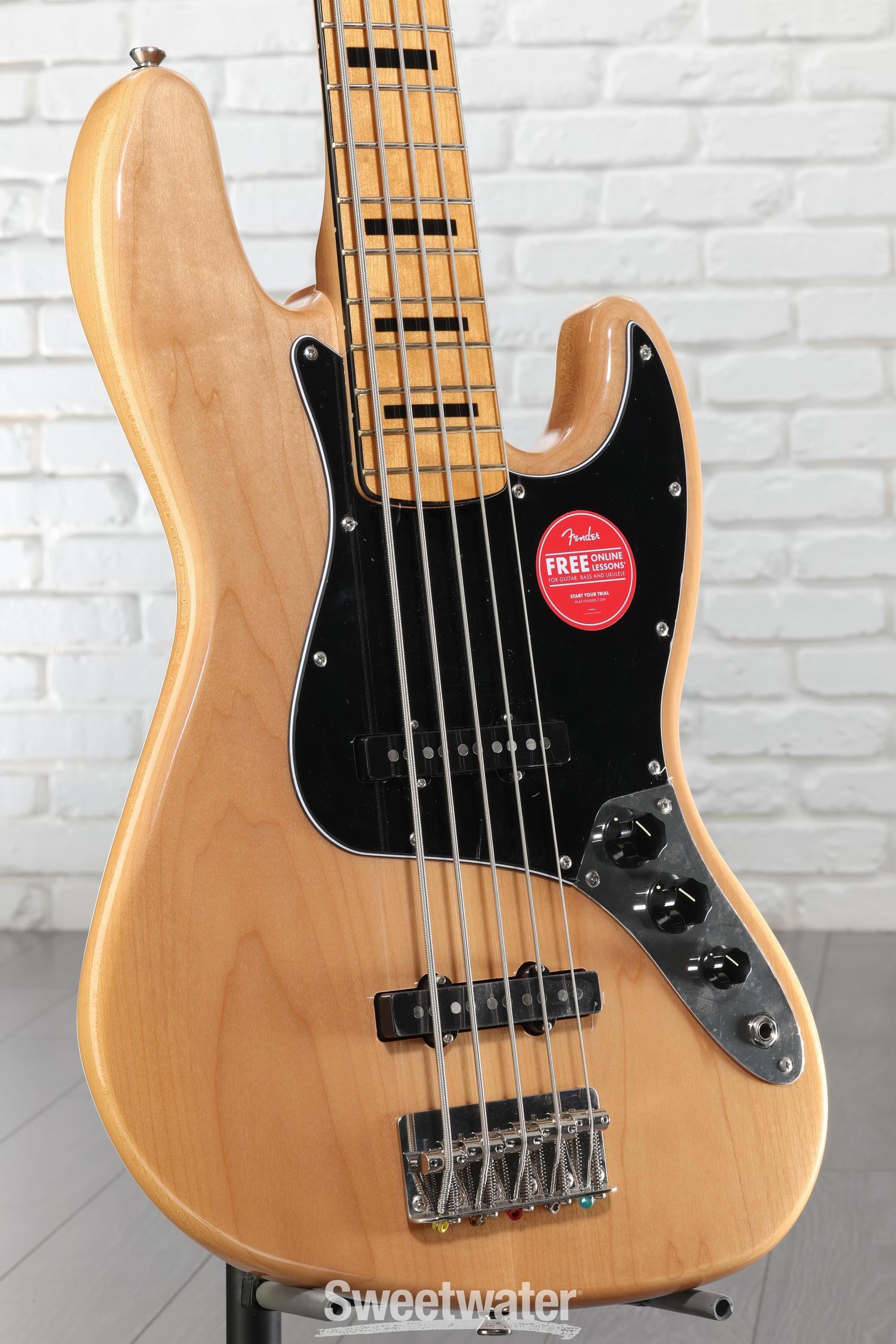 Squier Classic Vibe '70s Jazz Bass V - Natural with Maple