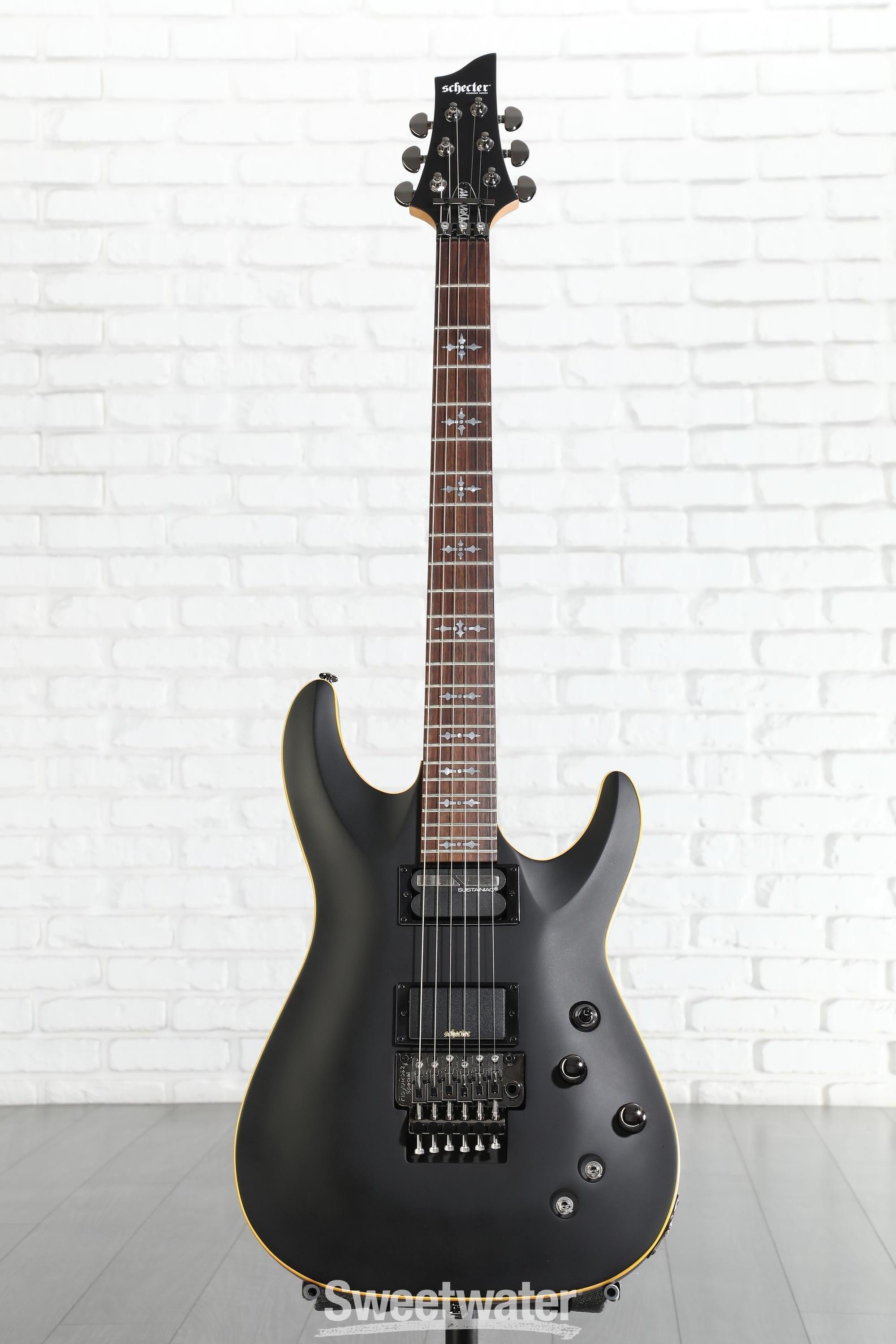 Schecter Demon-6 FR-S Electric Guitar - Satin Black | Sweetwater