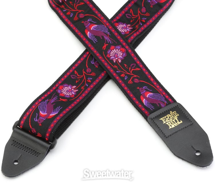 Ernie Ball Jacquard Polypro Guitar Strap Western Rose