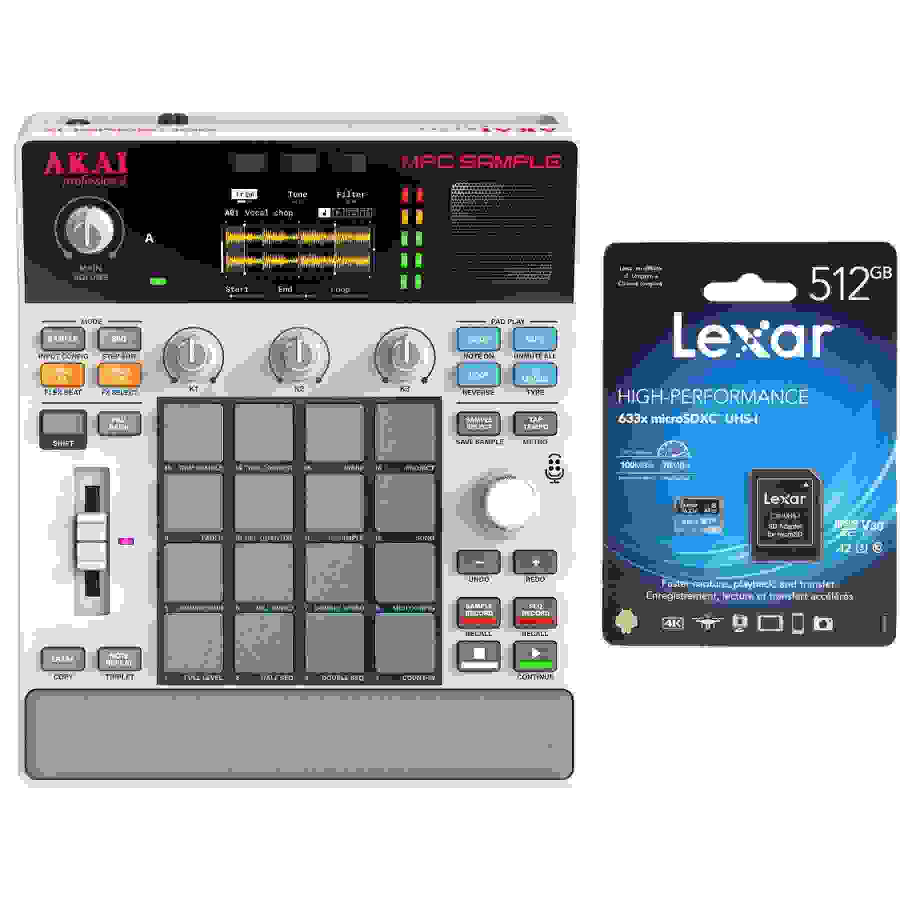 Akai Professional MPC Sample Portable Groovebox with MicroSDXC Card - 512GB