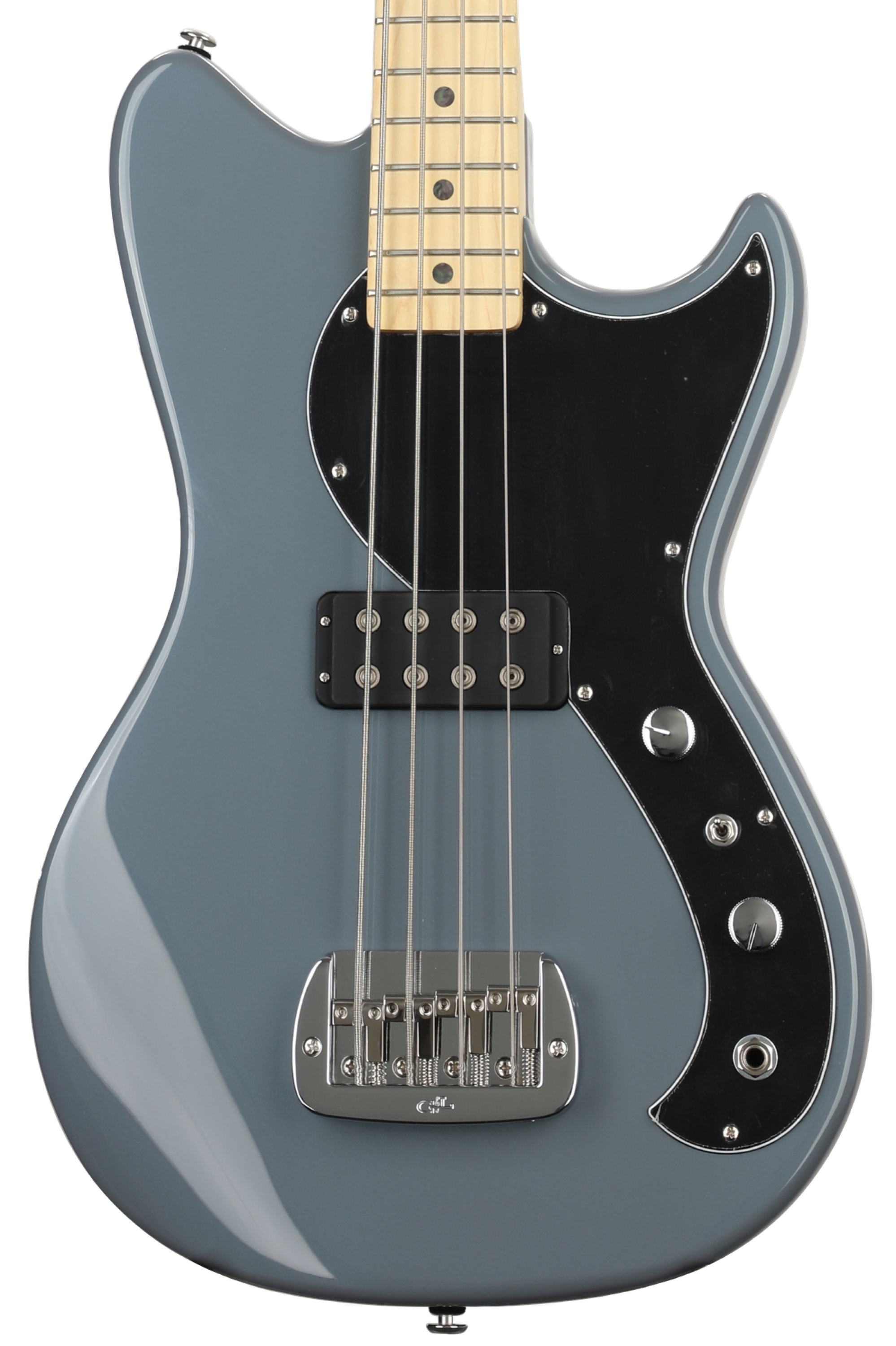 G&L Fullerton Deluxe Fallout Short-scale Bass Guitar - Grey Pearl