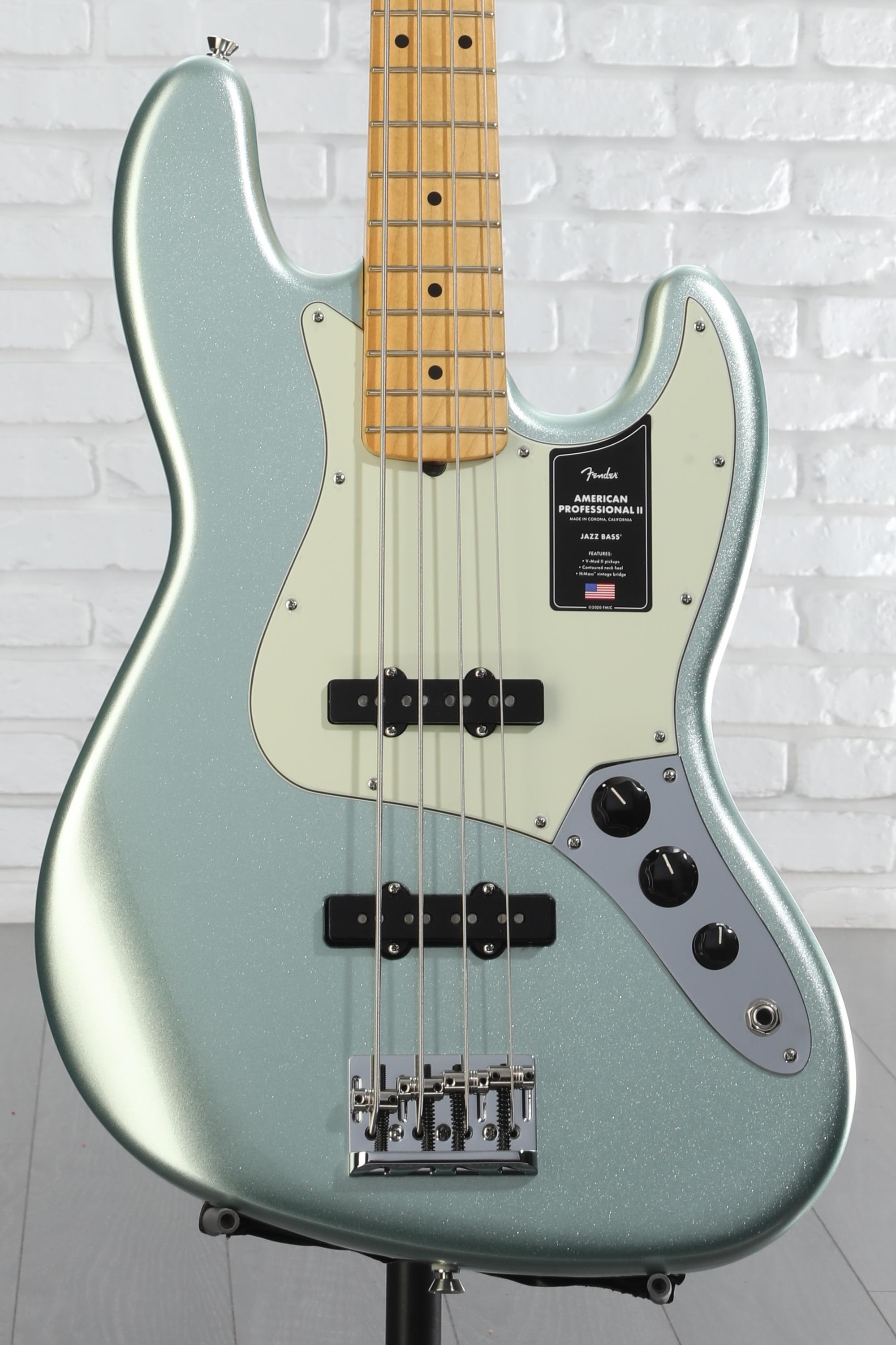 Fender American Professional II Jazz Bass - Mystic Surf Green with