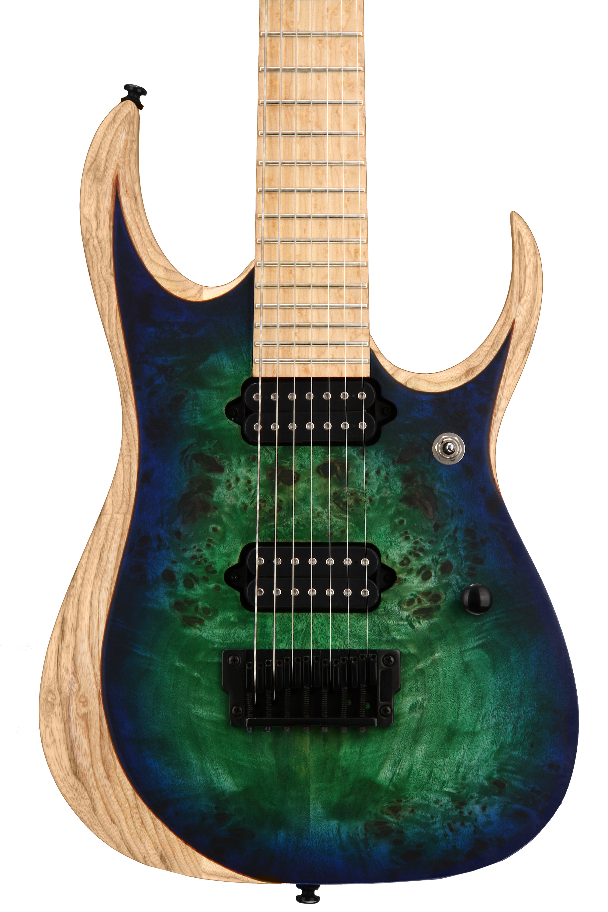 Ibanez Iron Label RGDIX7MPB - Surreal Blue Burst | Sweetwater Ibanez Iron Label RGDIX7MPB - Surreal Blue Burst | Sweetwater