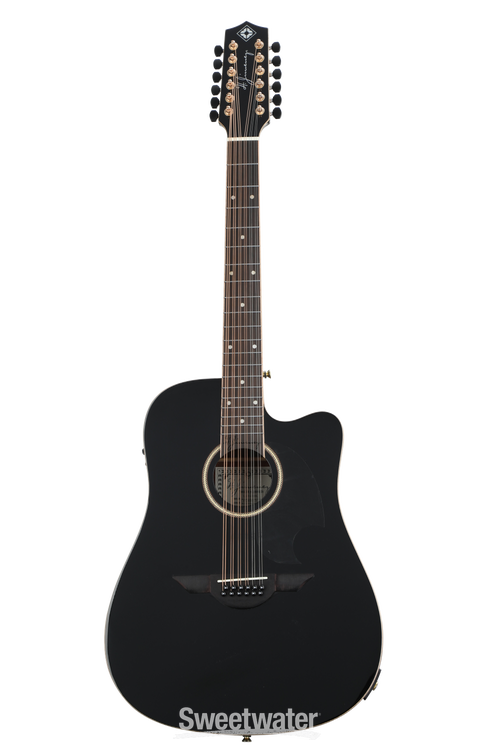 H. Jimenez LGD1-CE 12-string Acoustic-electric Guitarra Doble - Black