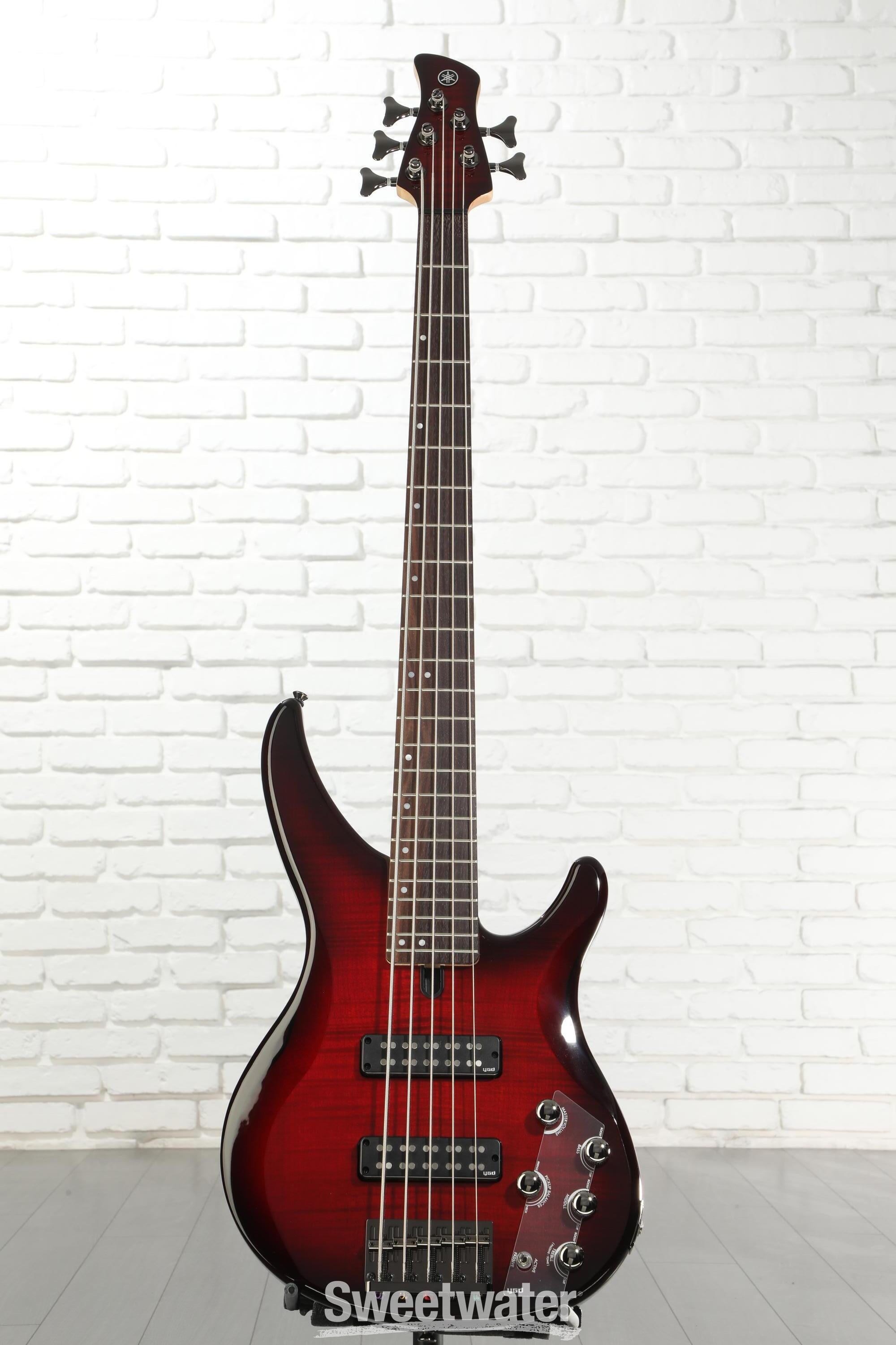 Yamaha TRBX605FM 5-string Bass Guitar - Dark Red Burst | Sweetwater