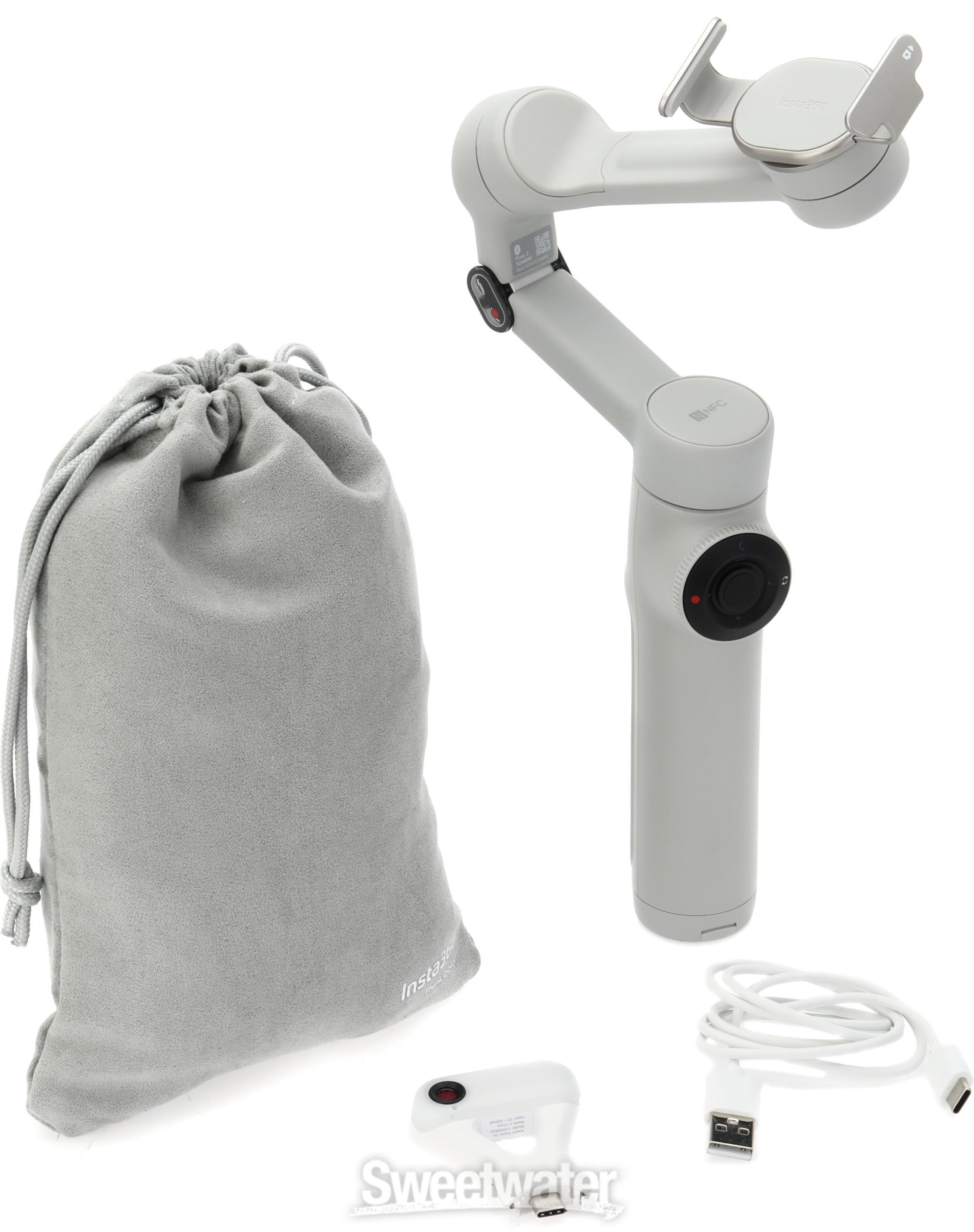 Insta360 Flow 2 Gimbal with AI Tracker - Stone Gray | Sweetwater