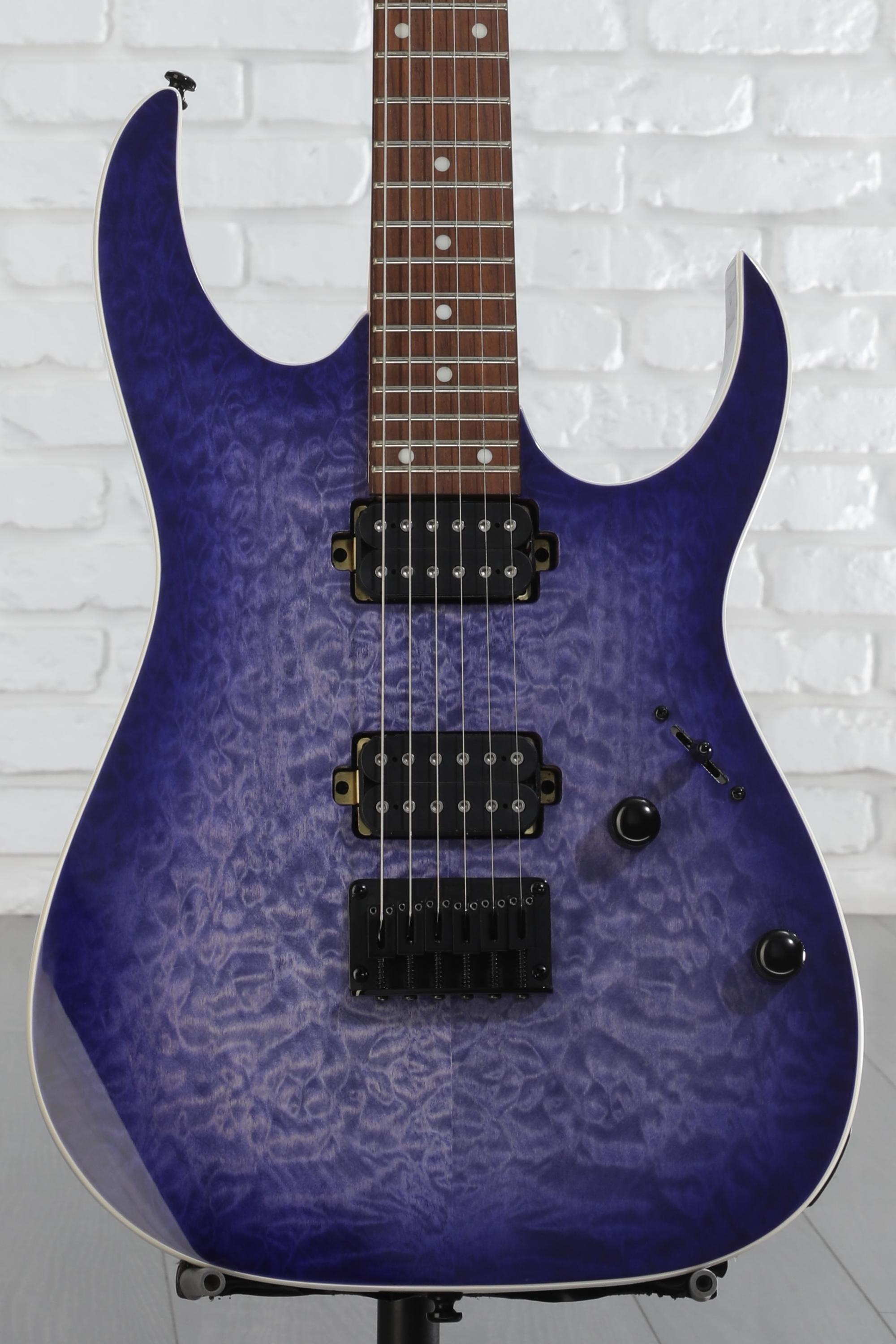 Ibanez RG421QM アイバニーズ Amazon.com: Ibanez RG421QM Electric Guitar - Cerulean Blue