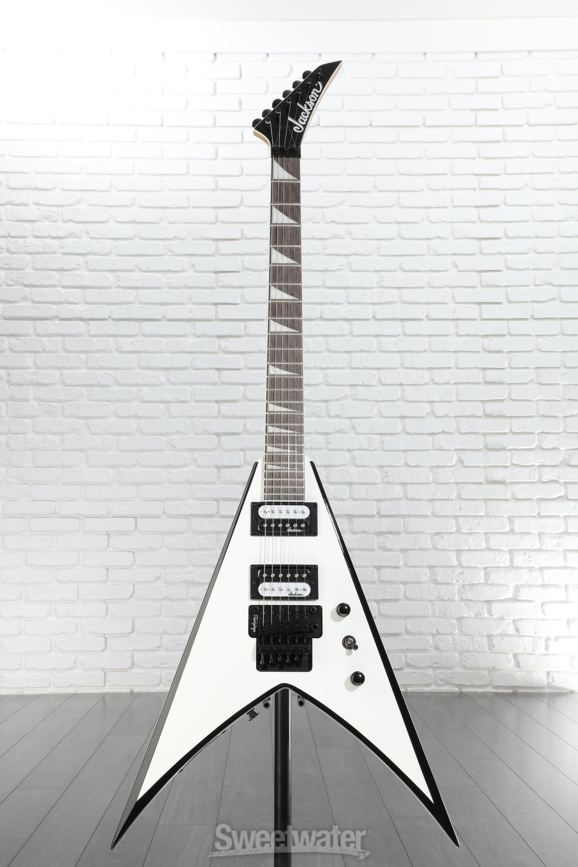 Jackson JS Series King V JS32 - White with Black Bevels