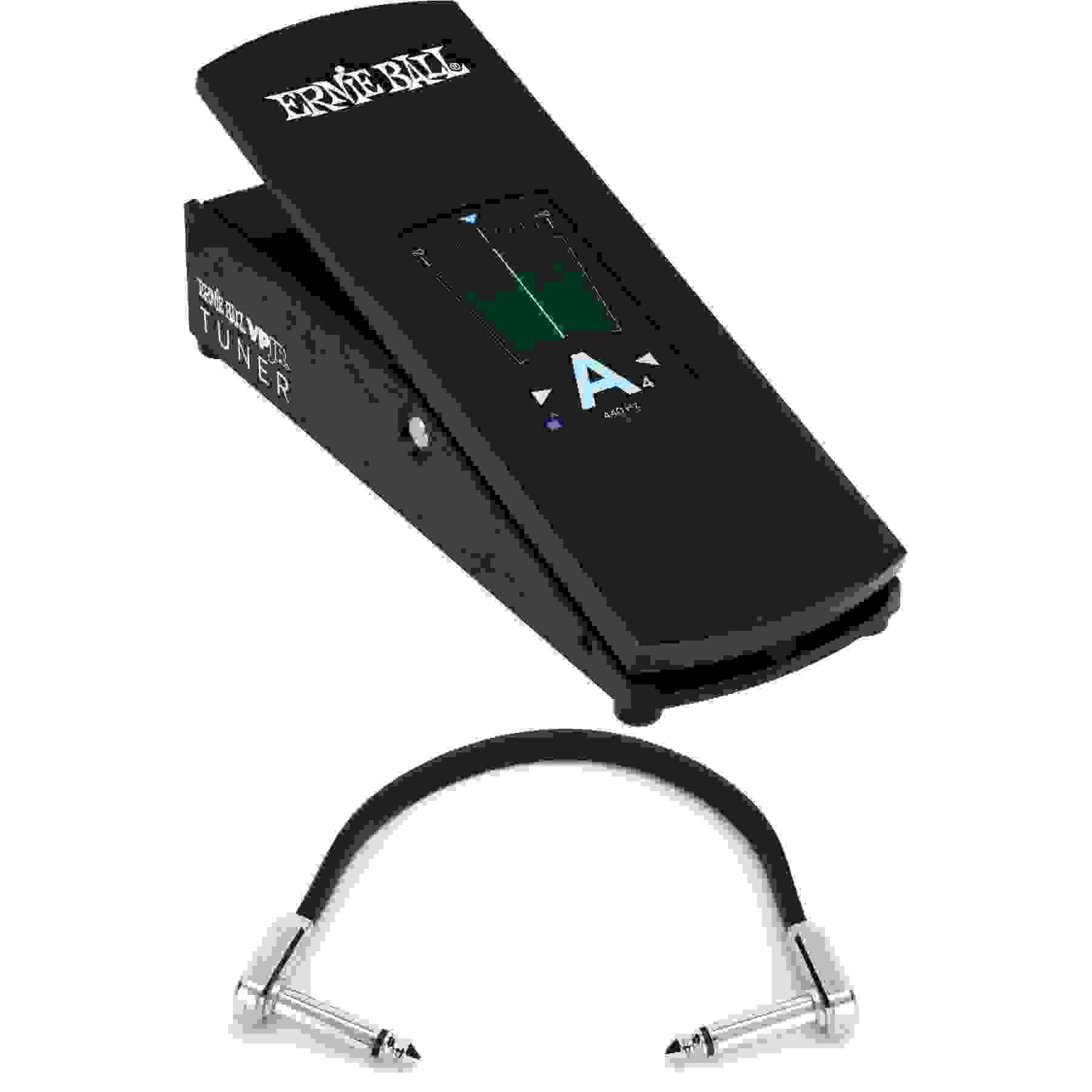 Ernie Ball VPJR Tuner / Volume Pedal with Patch Cable - Black