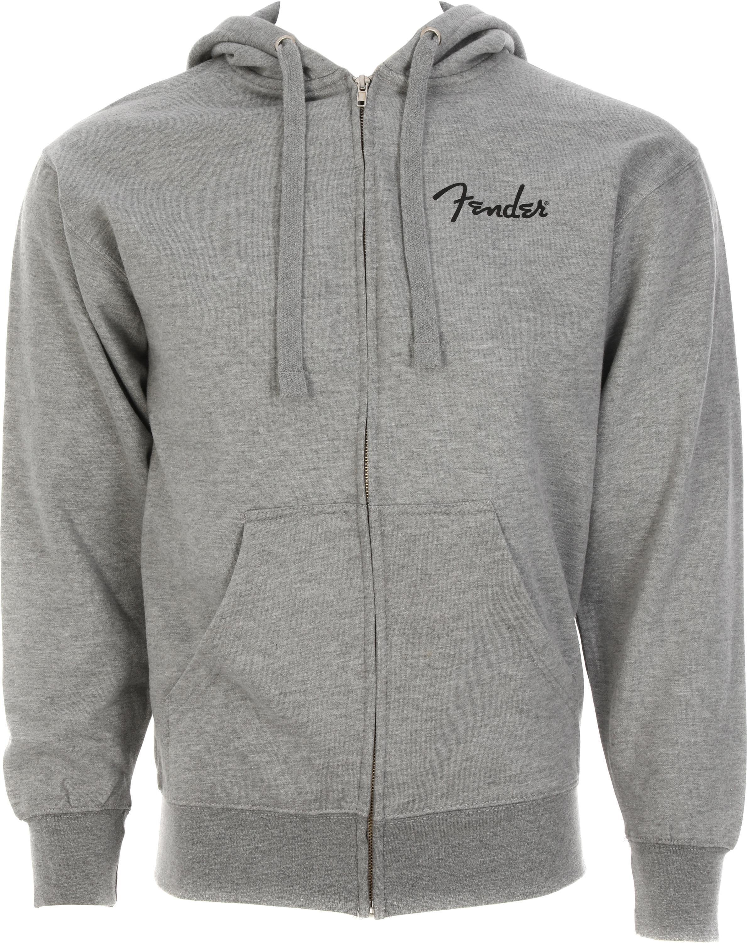 人気満点 Front Zip Logo Spaghetti Small Fender Hoodie Grey Athletic - パーカー
