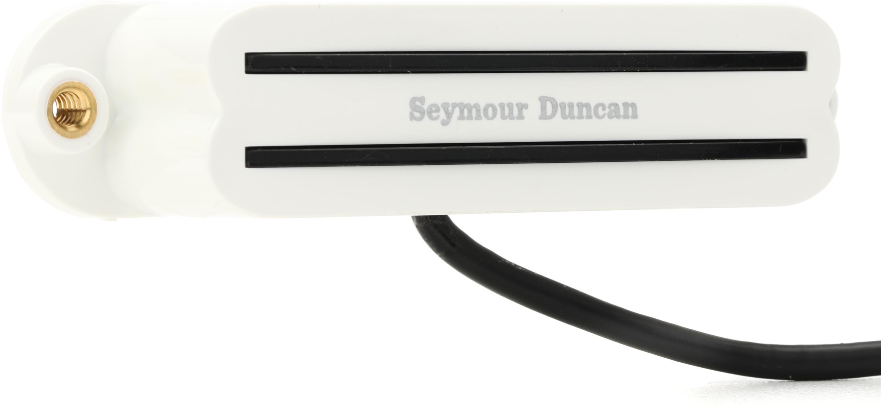 Seymour Duncan SCR-1n Cool Rails Neck Strat Single Coil Sized Humbucker  Pickup - White