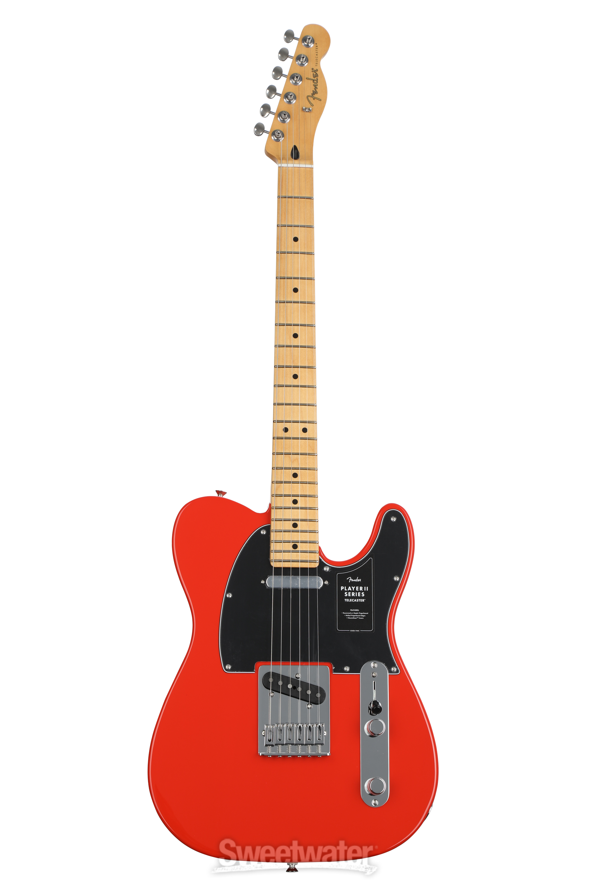 Fender Player II Telecaster Electric Guitar - Coral Red with Maple