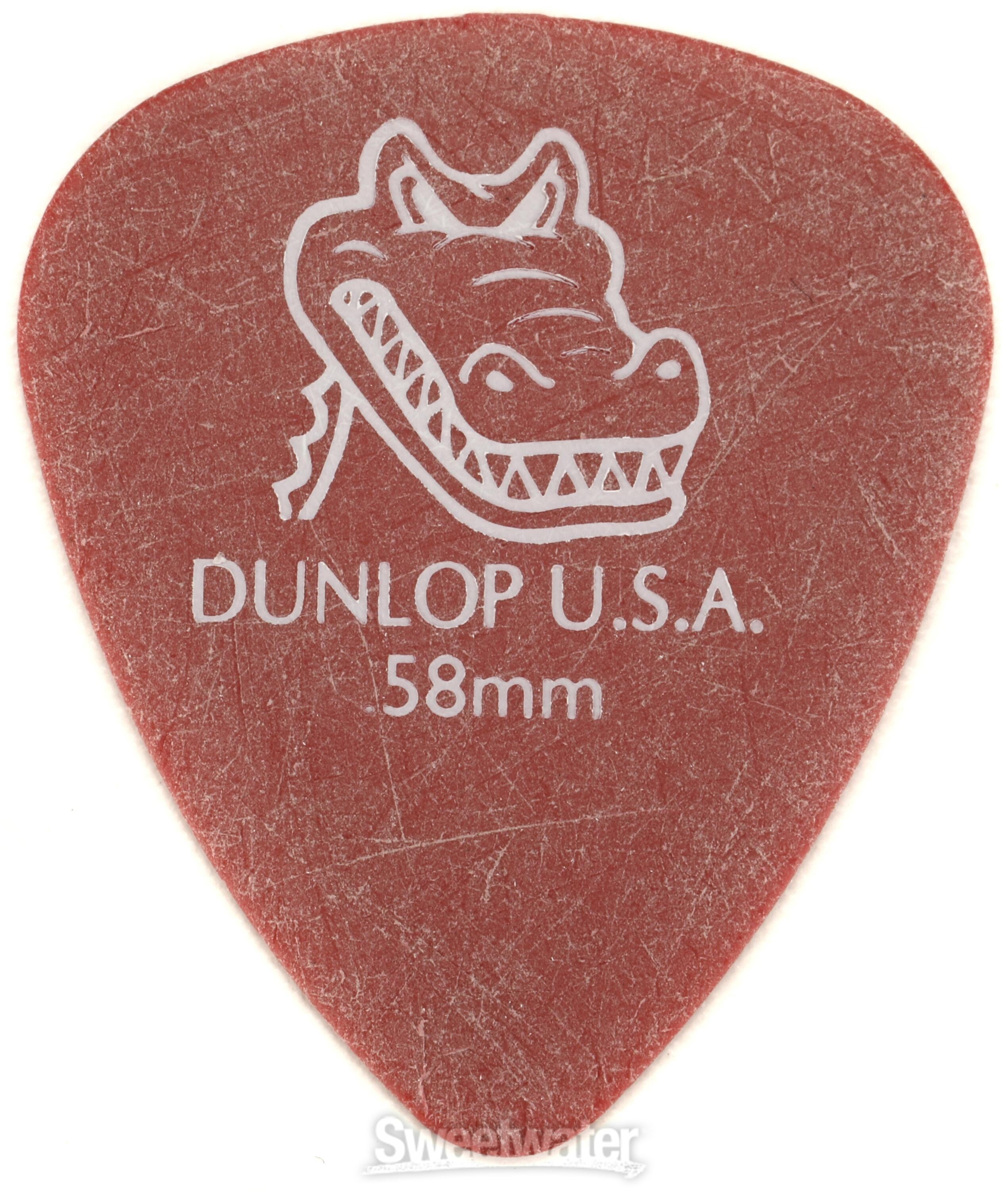 Dunlop Gator Grip Guitar Picks - .58mm Red (72-pack