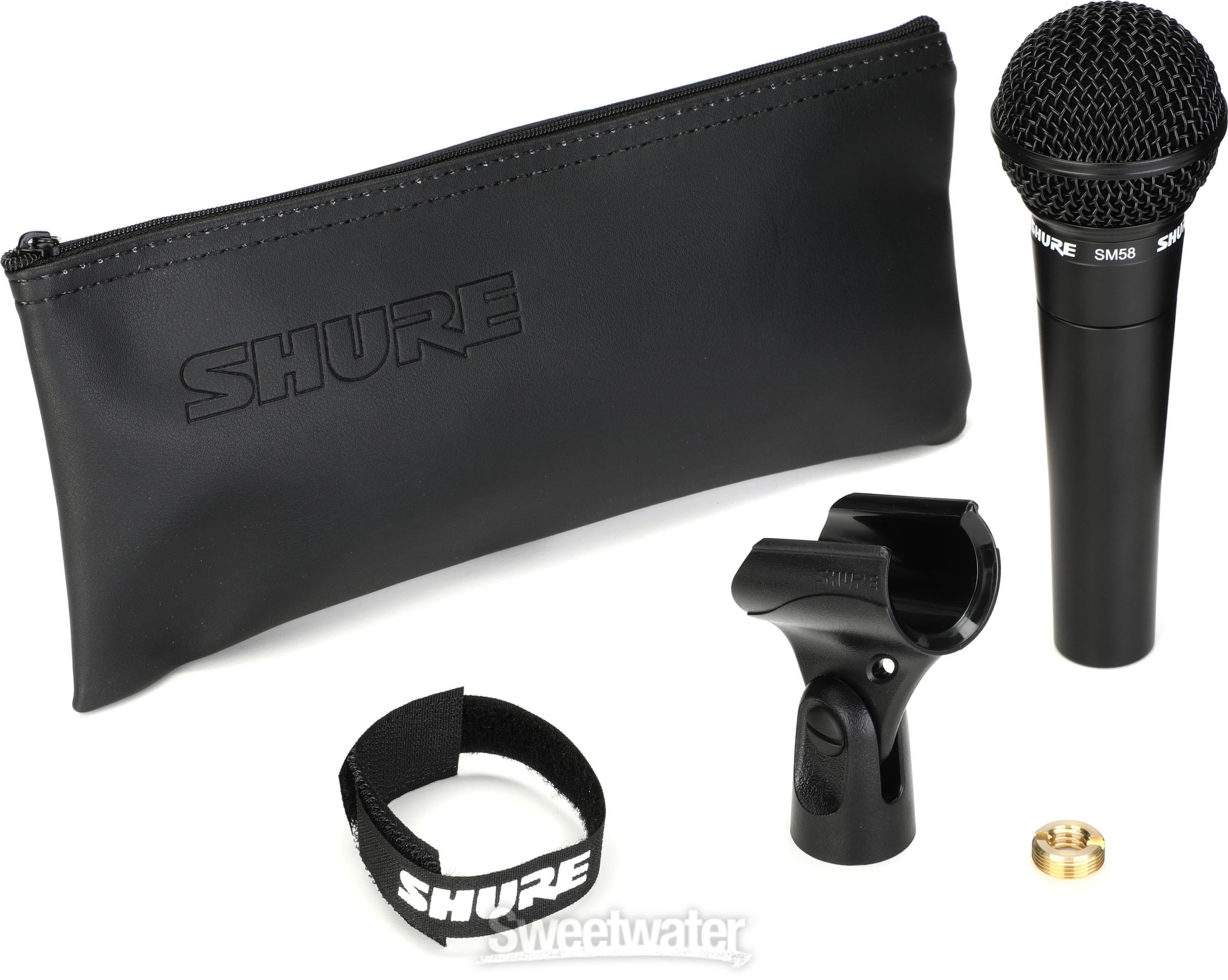 Shure SM58 Cardioid Dynamic Vocal Microphone - Black | Sweetwater