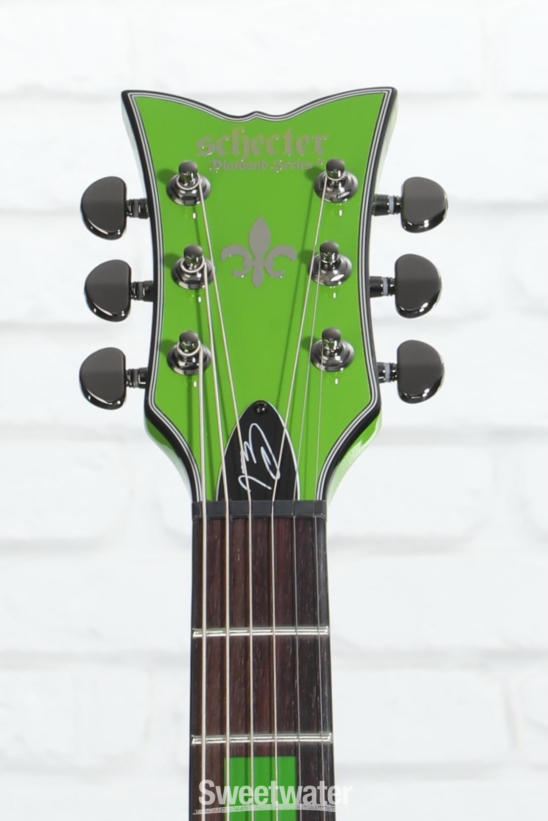 Schecter Kenny Hickey Solo-6 EX S Baritone Electric Guitar - Steele Green
