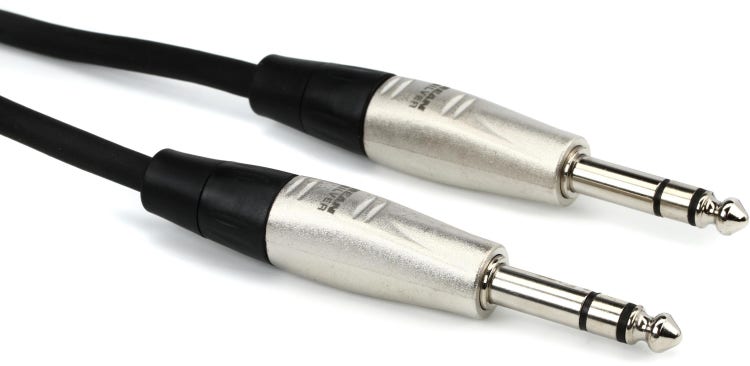 Hosa HPR-005x2 Cable Plug Rean mono 1/4 TS a RCA Macho (1.5 mts)