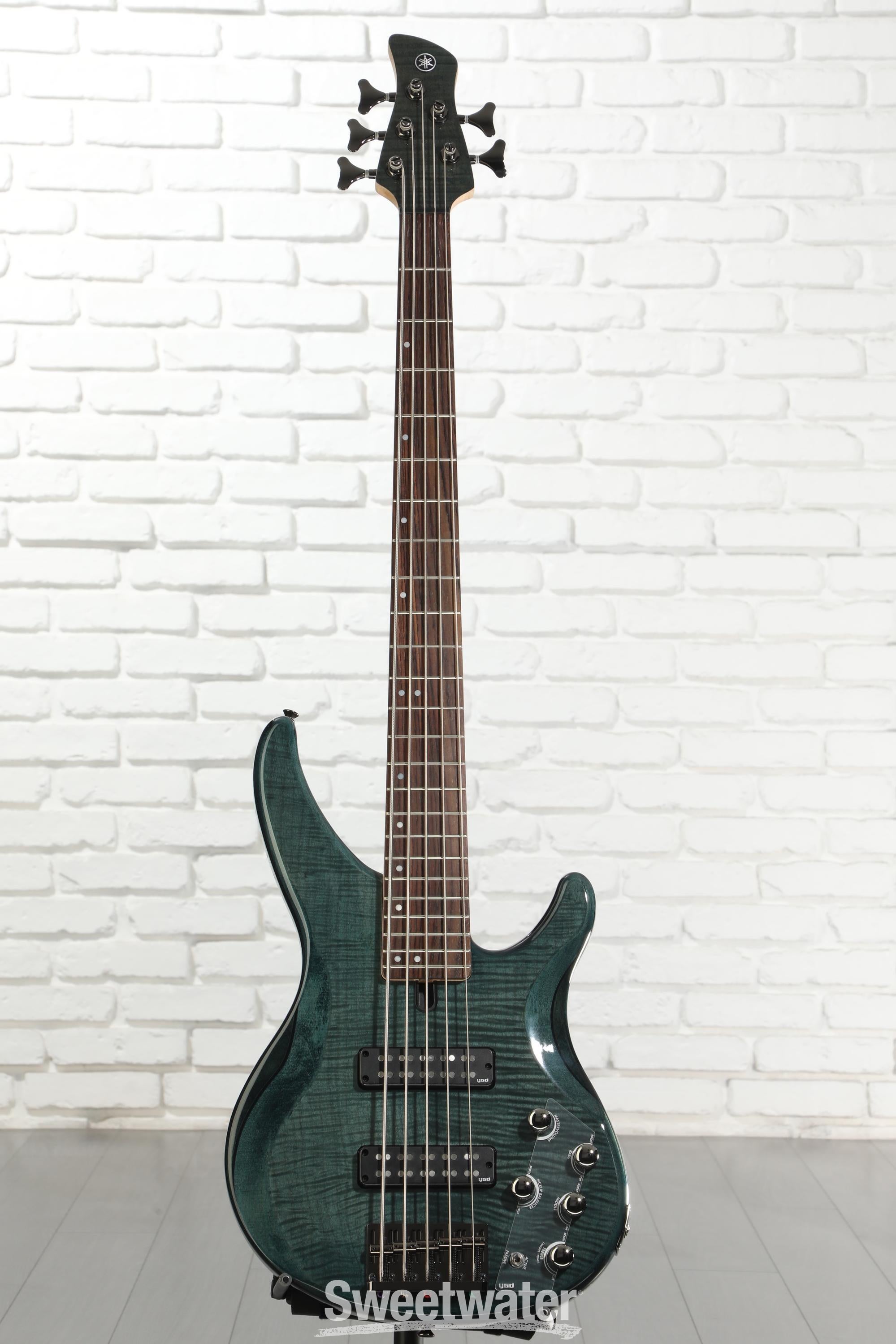 Yamaha TRBX605FM 5-string Bass Guitar - Indigo Blue | Sweetwater