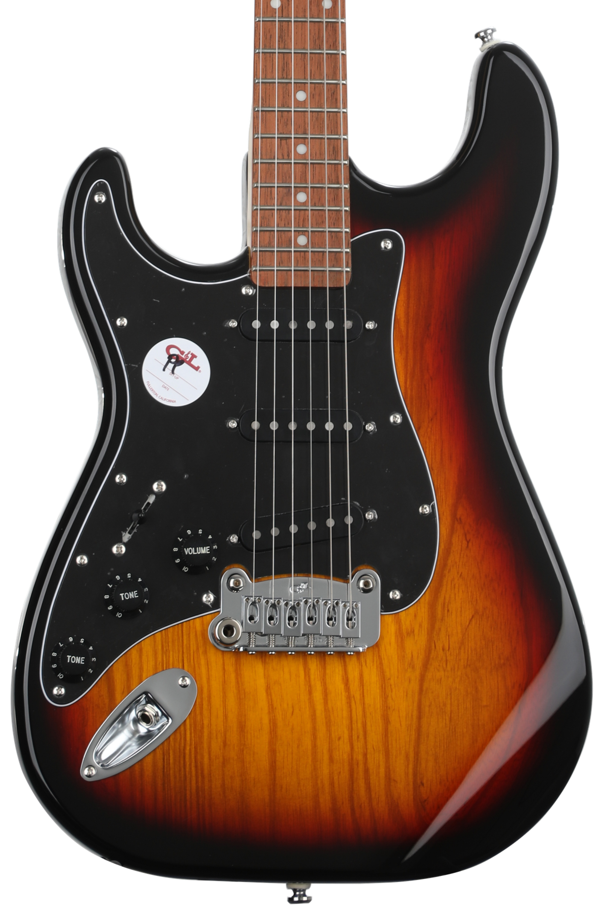 G&L Tribute Legacy Left-handed Electric Guitar - 3-Tone Sunburst