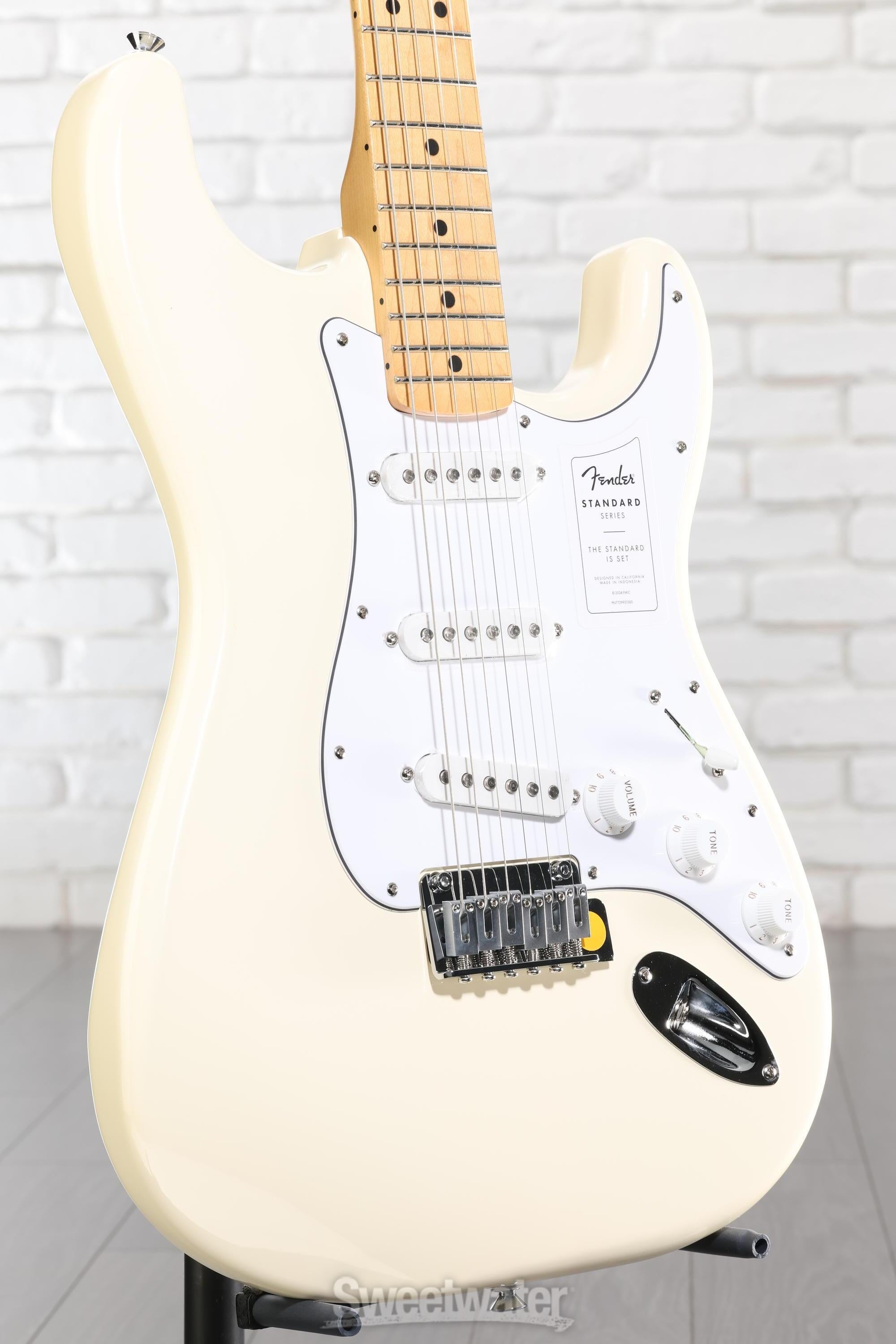 Photo of Fender Standard Stratocaster Electric Guitar - Olympic White