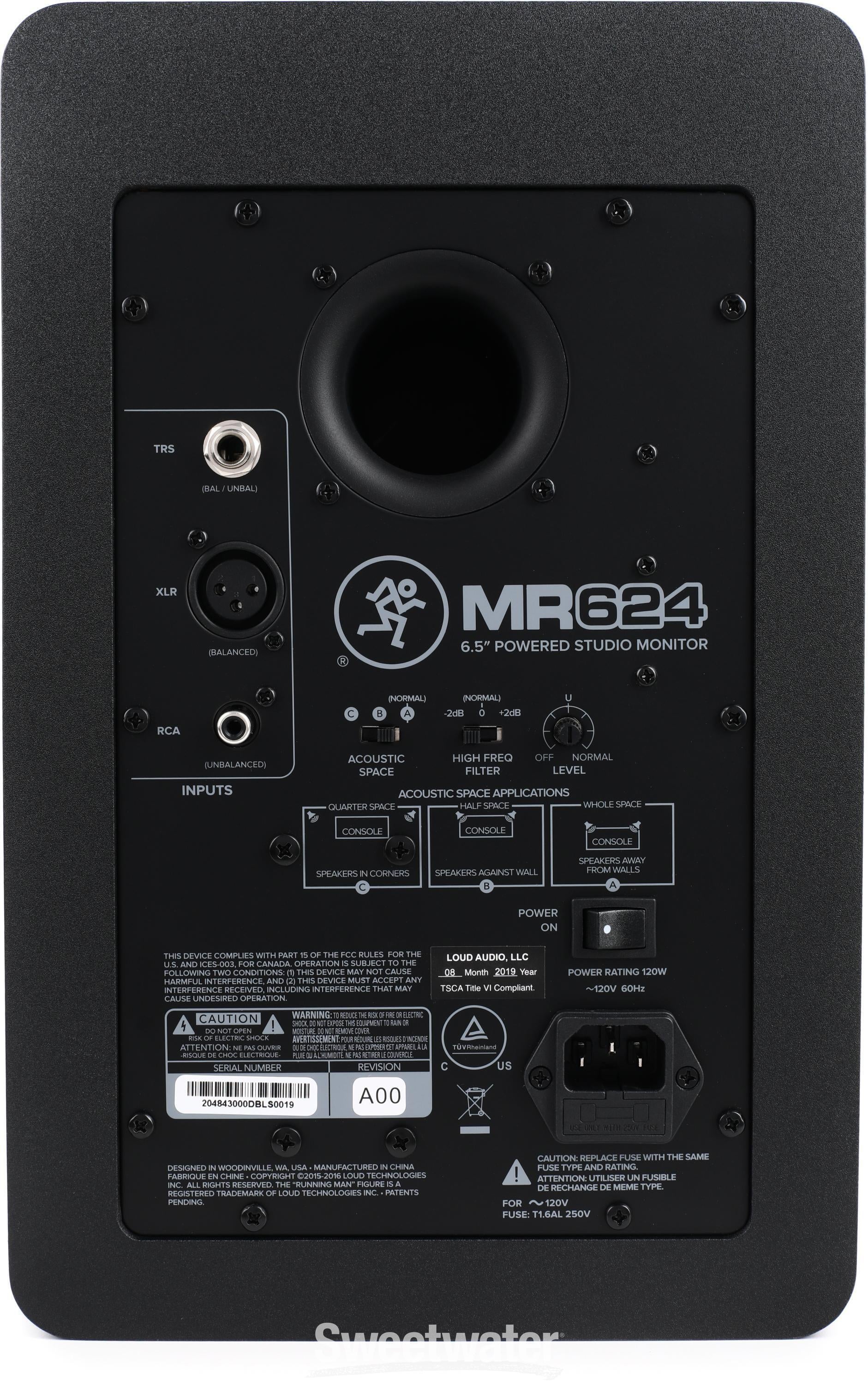 Mackie MR624 6.5 inch Powered Studio Monitor | Sweetwater