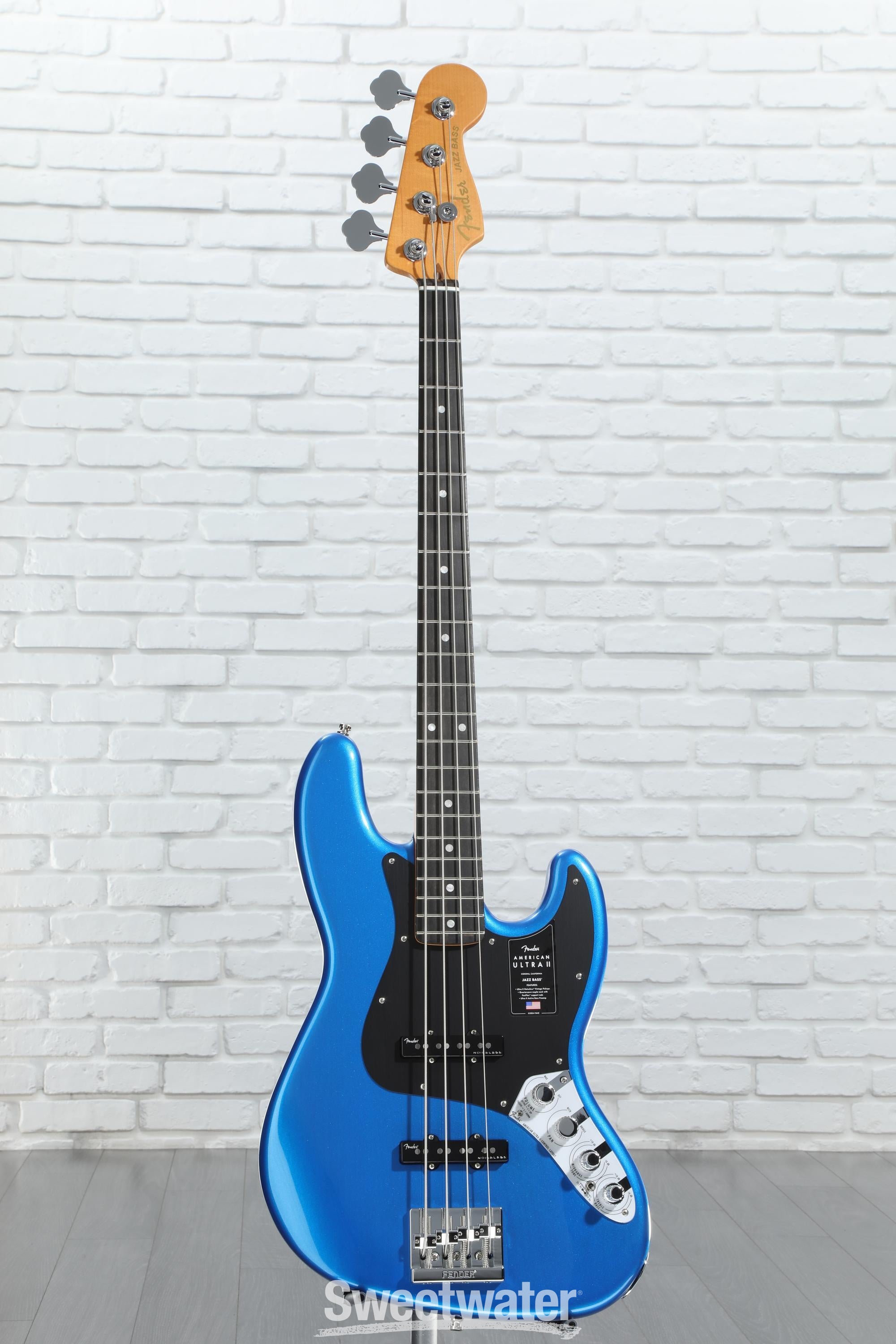 ベース FENDER American Ultra II Jazz Bass Fender American Ultra II Jazz Bass (USA, EB) - noble blue