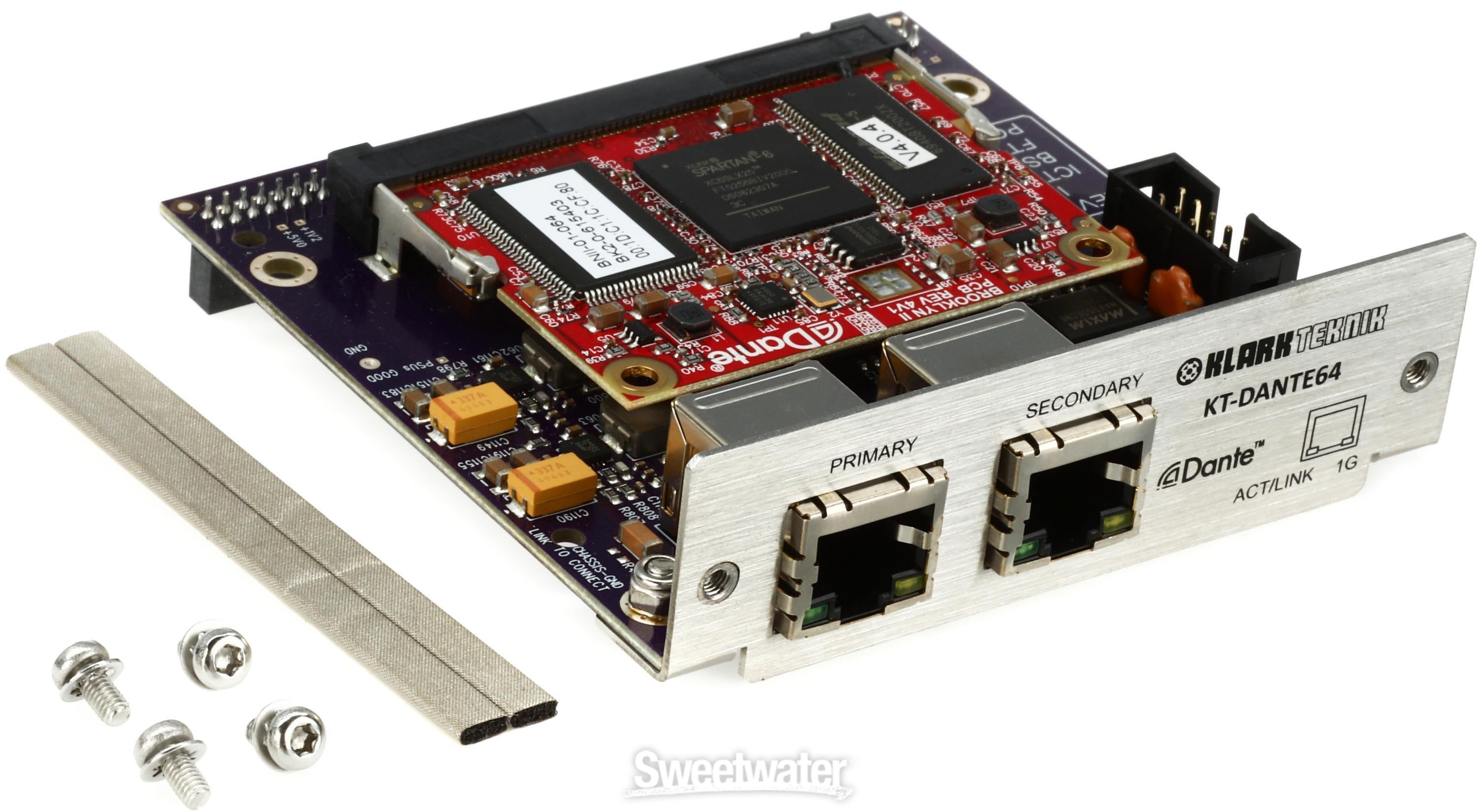 Klark Teknik KT-DANTE64 Audinate Dante Network Module | Sweetwater