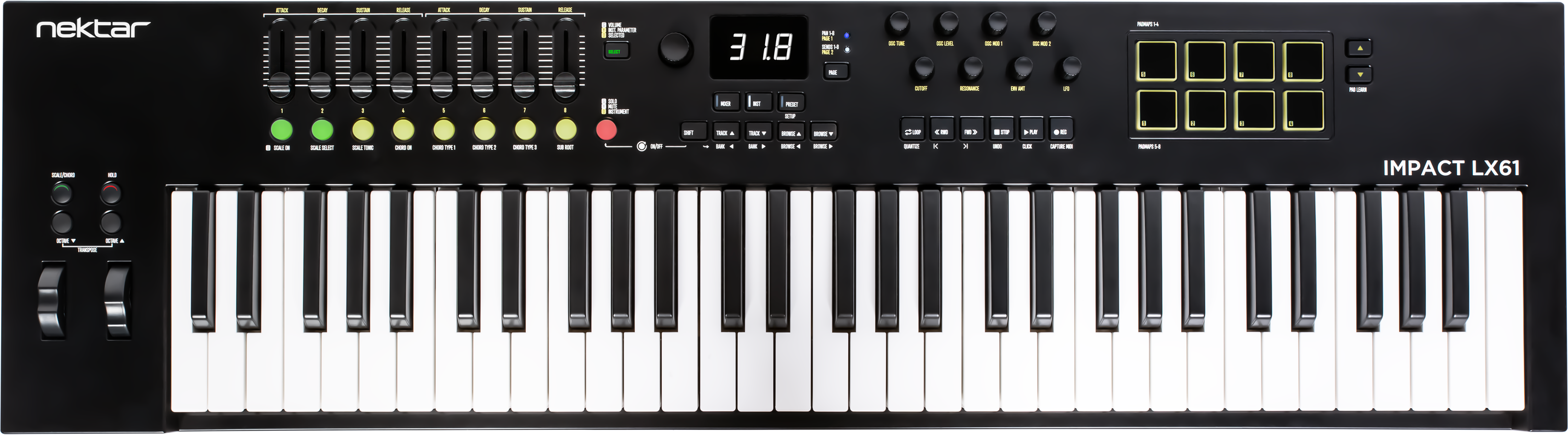 【1/30まで】nektar IMPACT LX61+ Amazon.com: Nektar Impact LX61+ Keyboard Controller