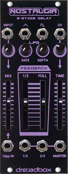 Dreadbox Nostalgia 3-stage Delay Chromatic Series Eurorack Module