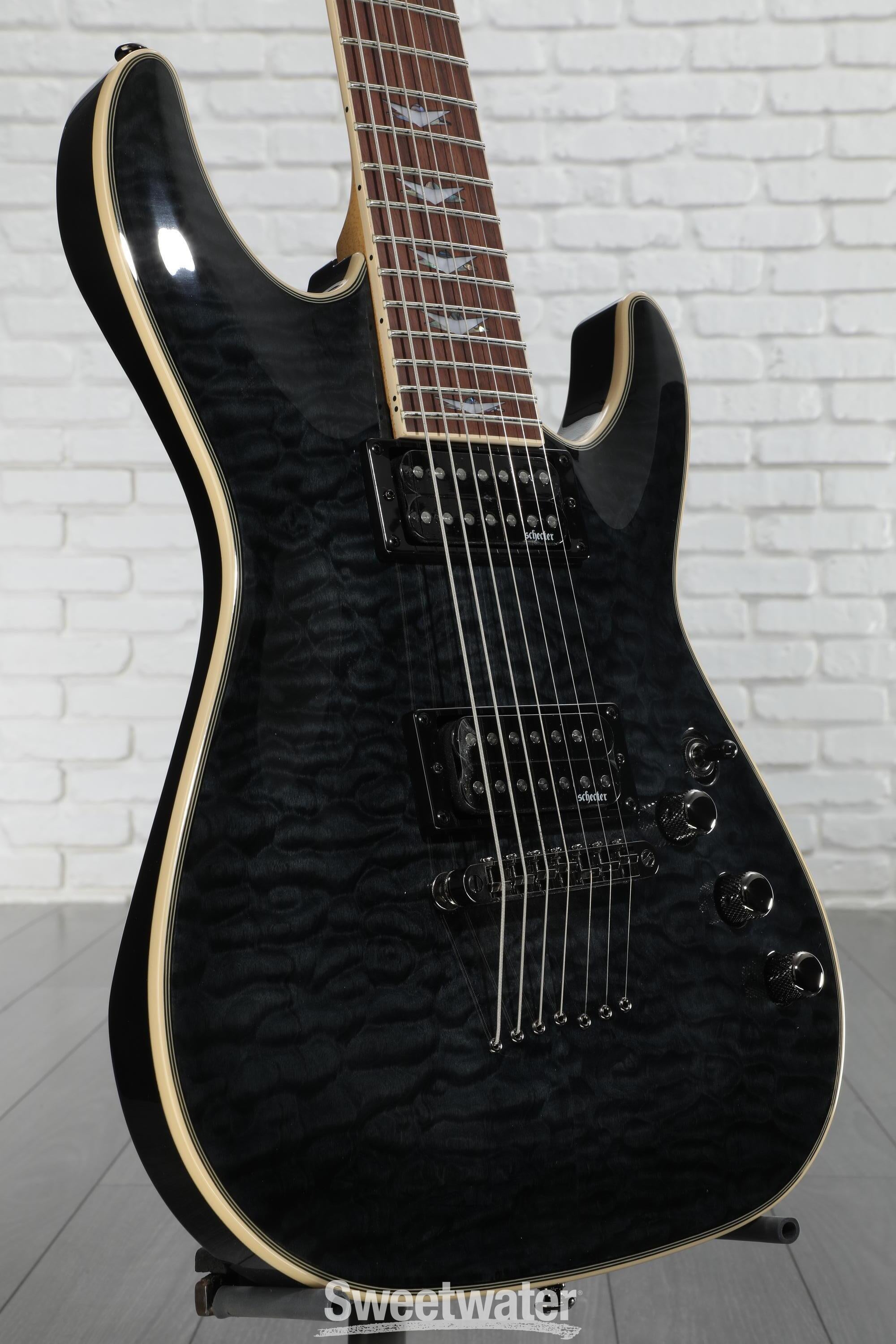 Schecter Omen Extreme-7 Electric Guitar - See Thru Black