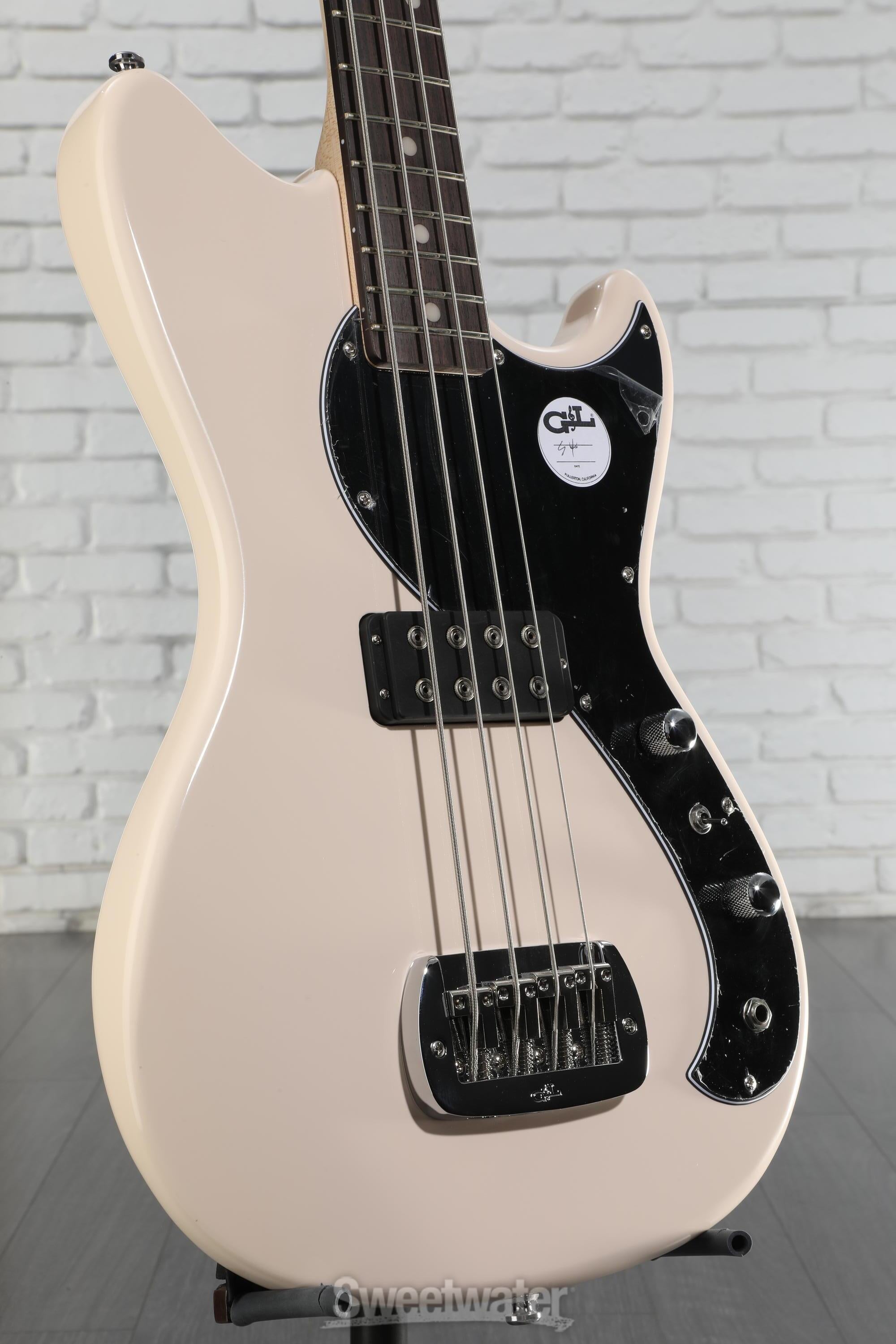 ベース G&L Fallout bass G&L Tribute Fallout Short Scale Bass Guitar - Surf Green